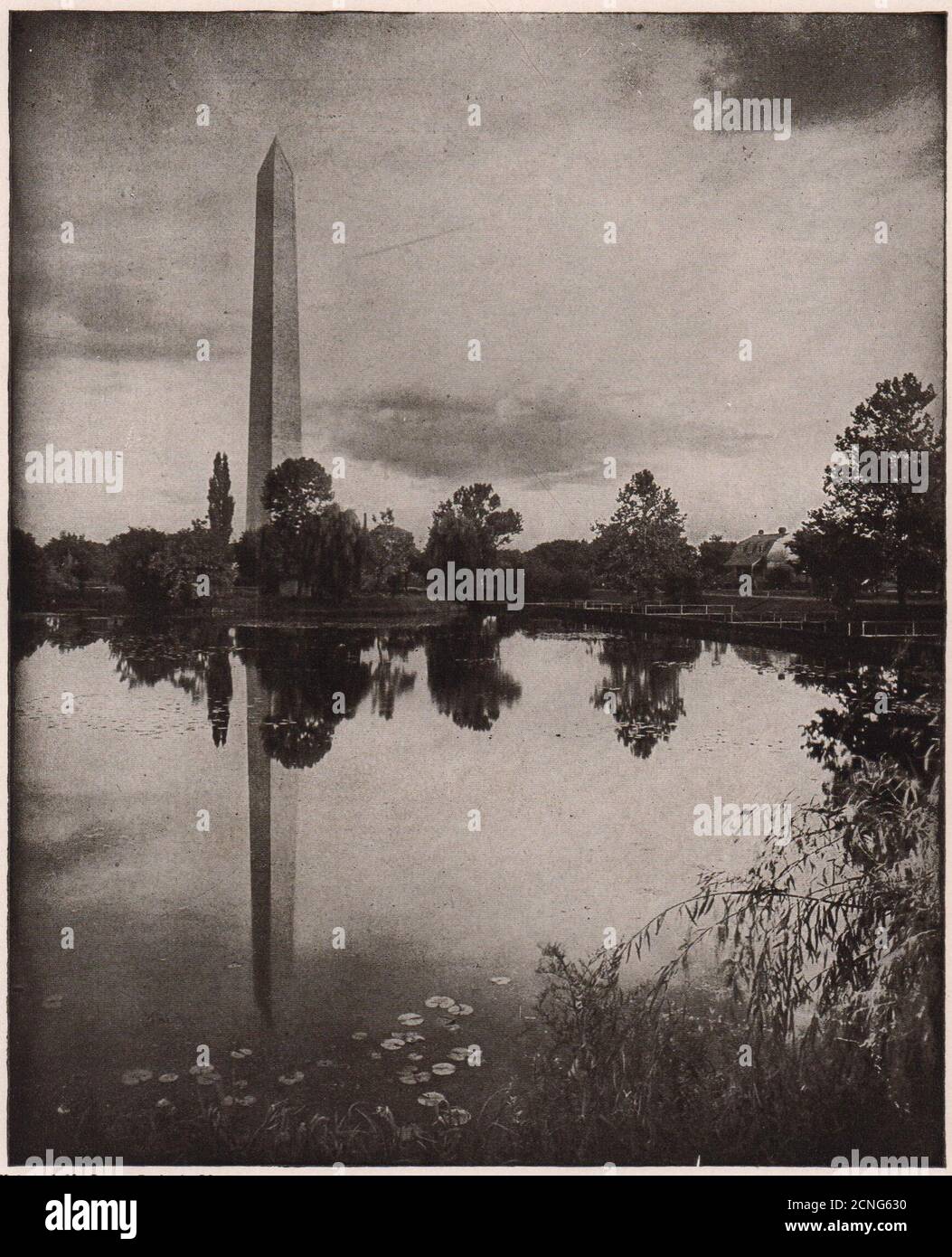 Das Washington Monument. Washington DC 1903 alten antiken Vintage-Druck Bild Stockfoto