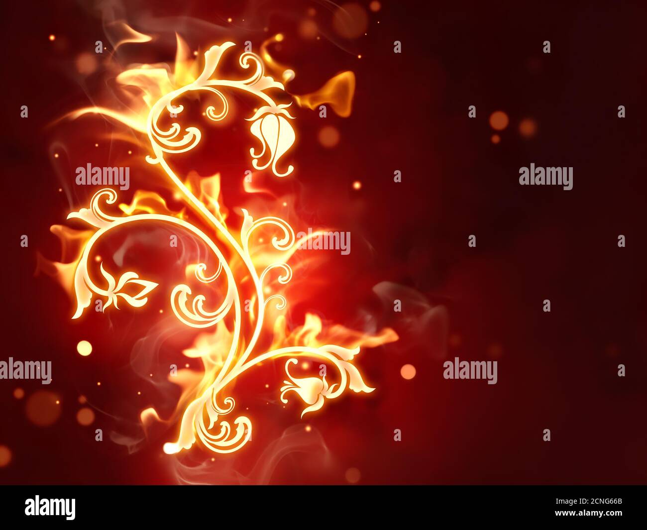Fiery Blume Stockfoto