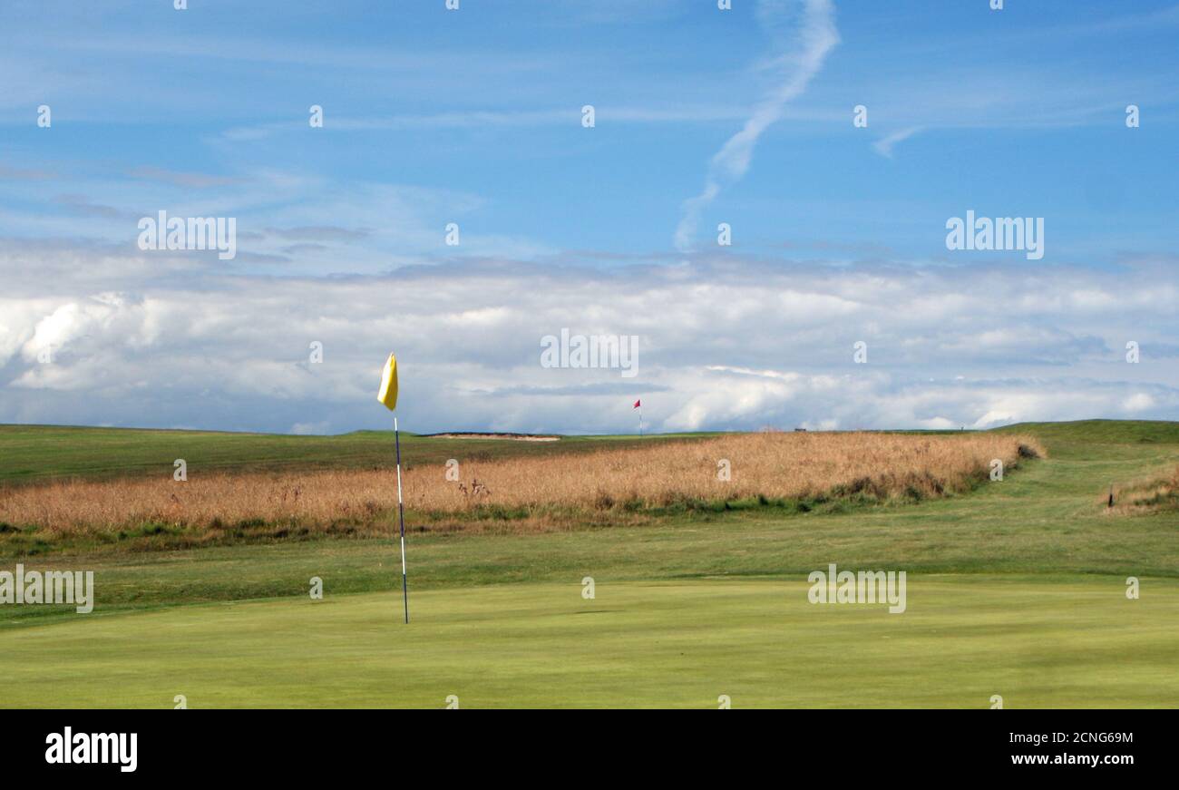 Golfplatz Flamborough Stockfoto