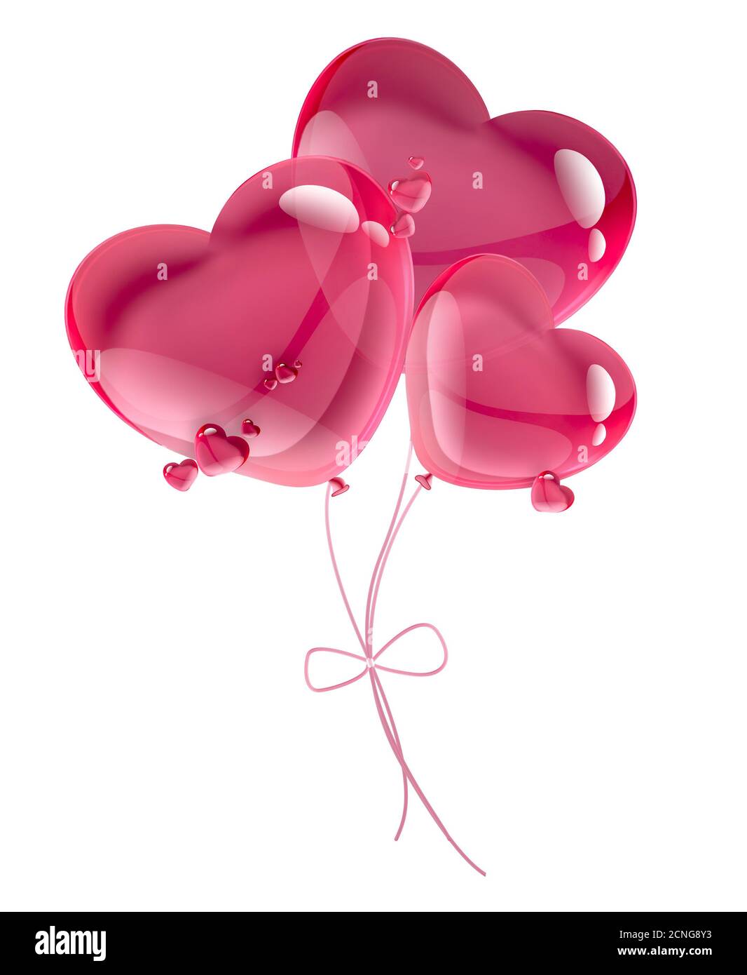 Herzballons Stockfoto