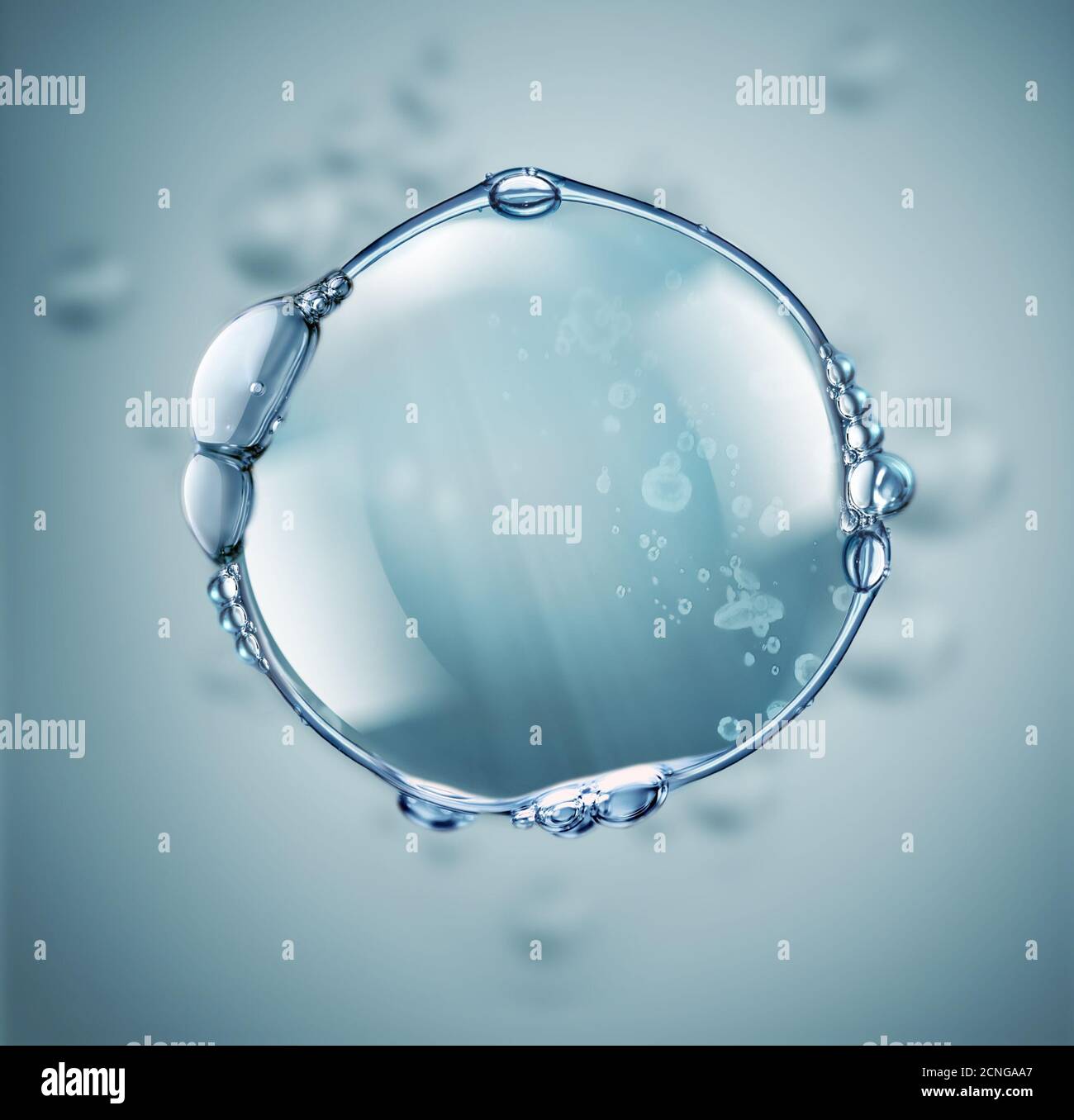 Große Wasserblase Stockfoto