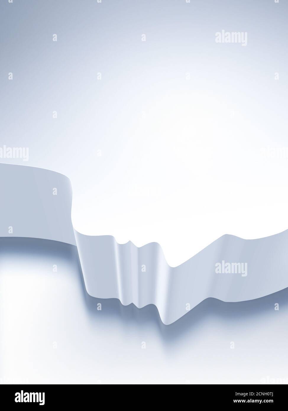 Silhouette des menschlichen Gesichts Stockfoto