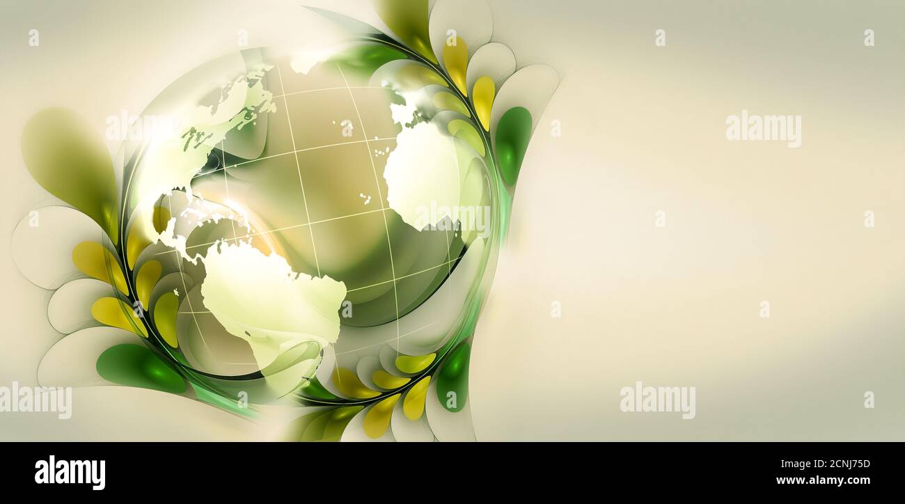 Green World Konzeptbild Stockfoto