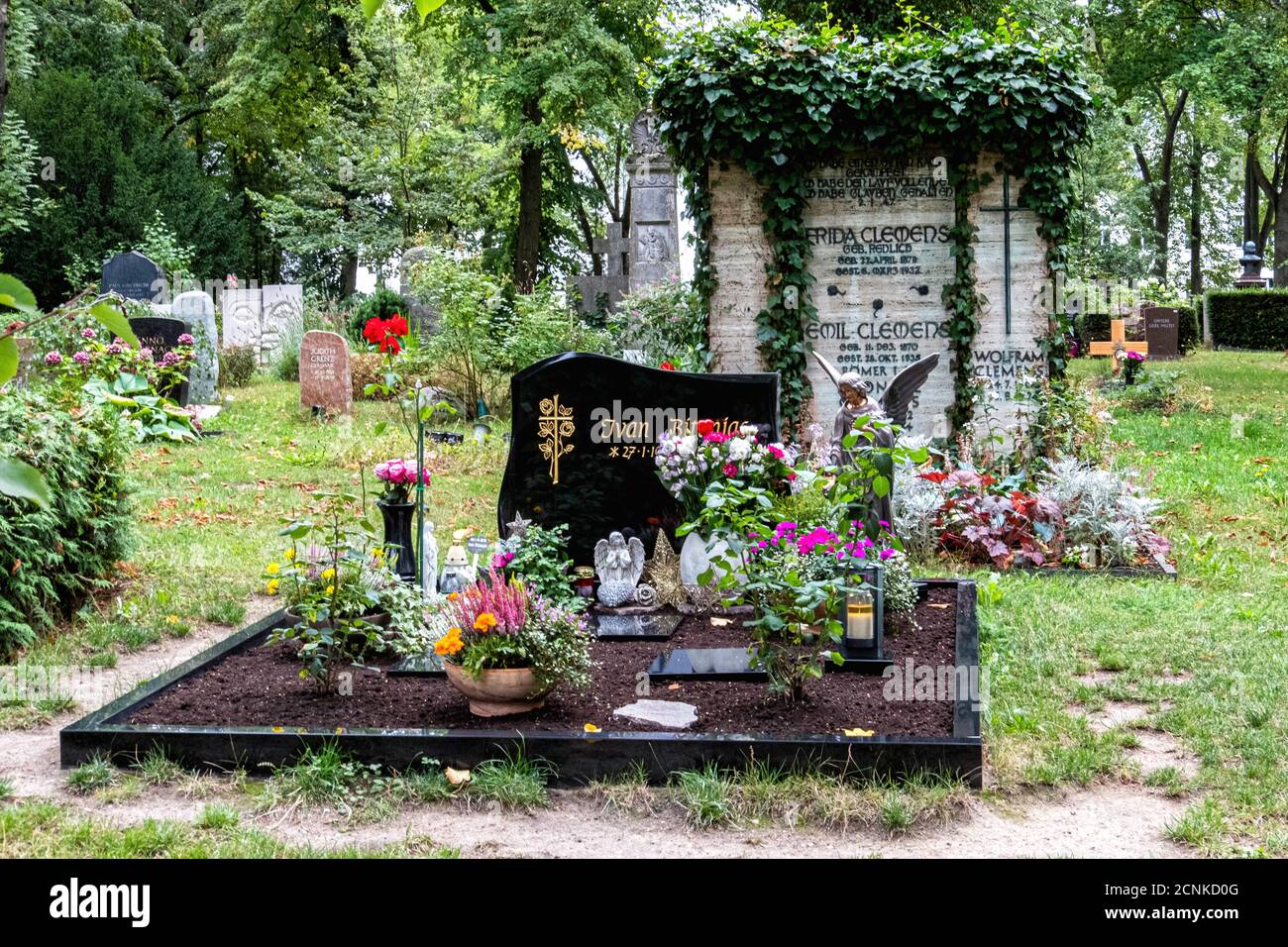 Alter St. Matthäus Kirchhof .Alter Matthäus-Friedhof,Schöneberg-Berlin Stockfoto