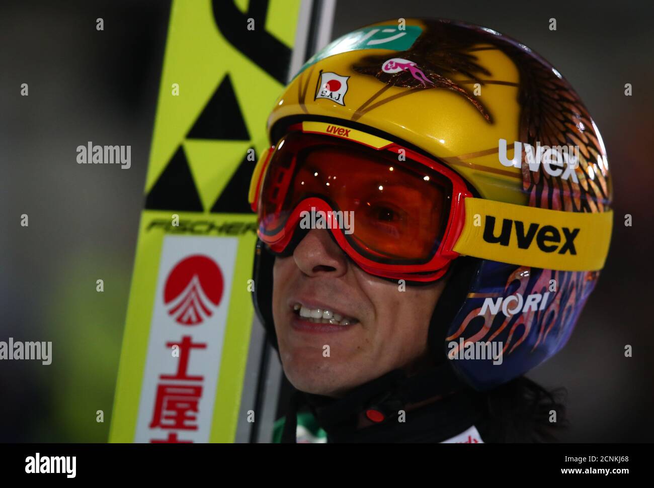 Skispringen - 65.-Skispringen Vierschanzentournee erste Runde - Oberstdorf - 30.12.2016 - reagiert Japans Noriaki Kasai.  REUTERS/Michael Dalder Stockfoto