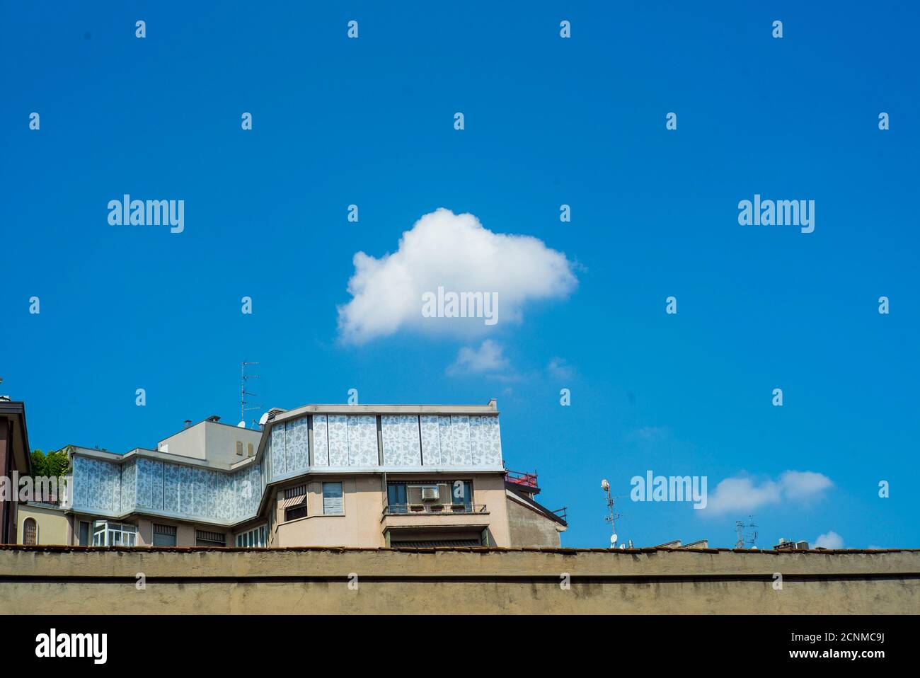 Mailand, Lombardei, Italien, Dachgeschoss-Wohnung Stockfoto