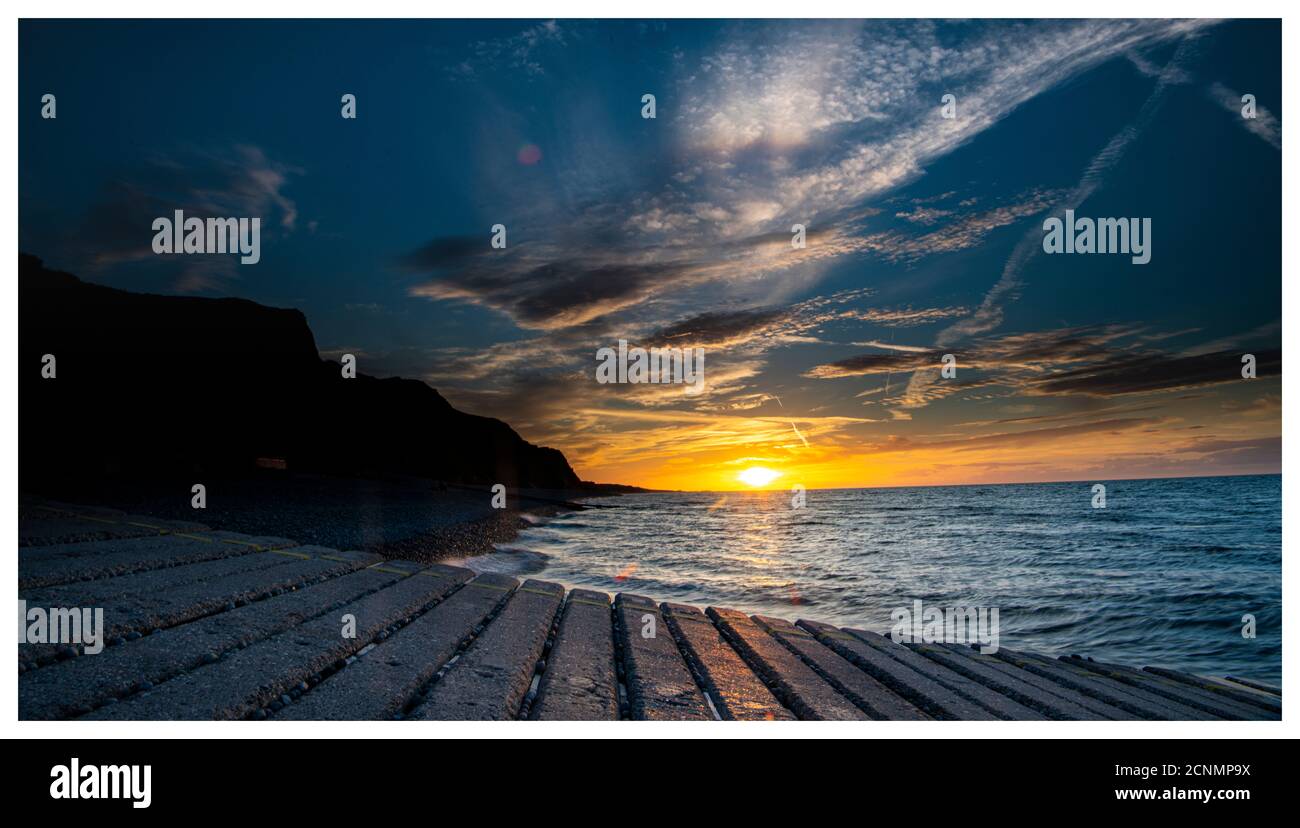 Sheringham Town Norfolk England Küstenstadt Stockfoto