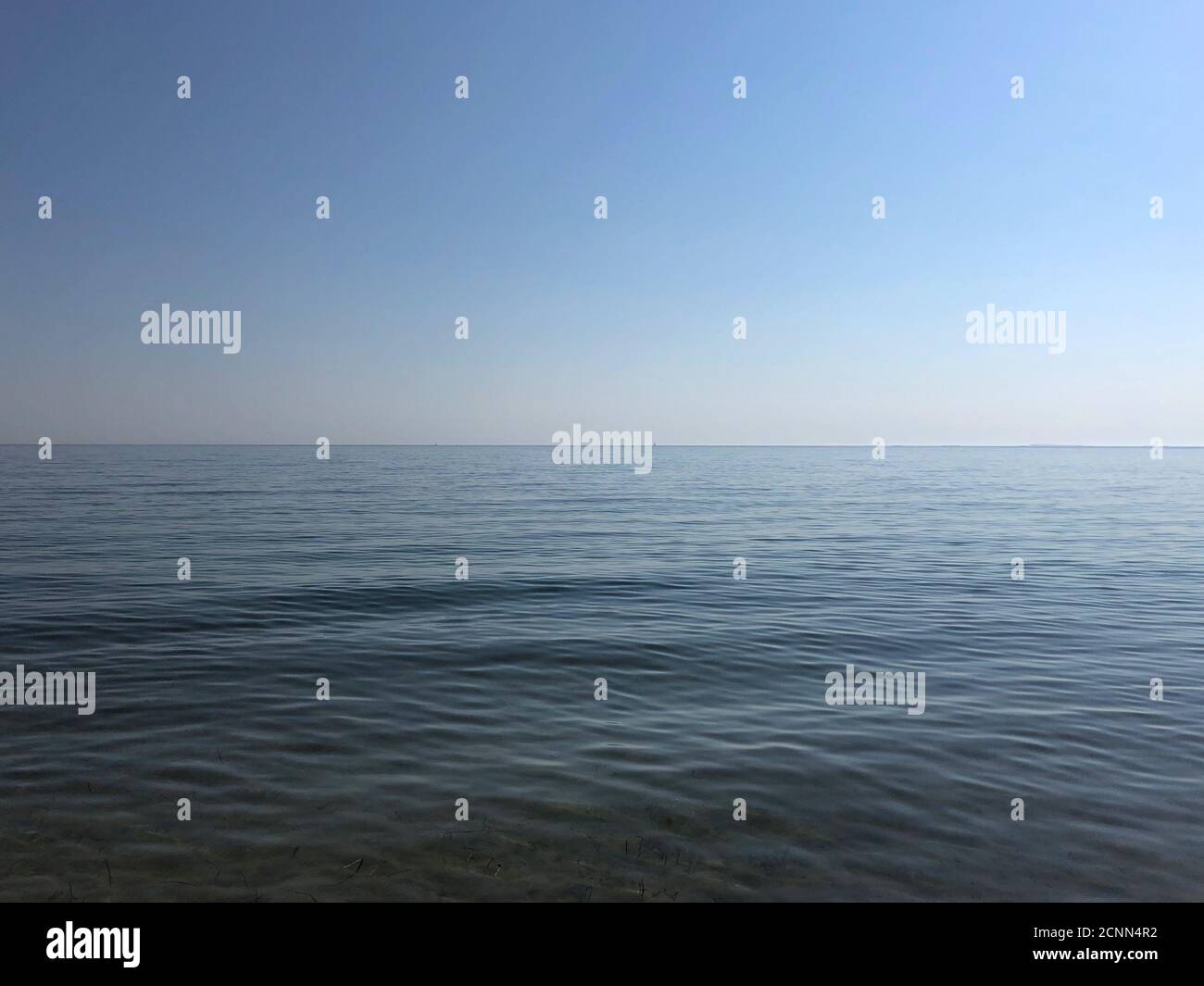 Ruhige Meereslandschaft im Sommer, Fanoe, Jütland, Dänemark Stockfoto