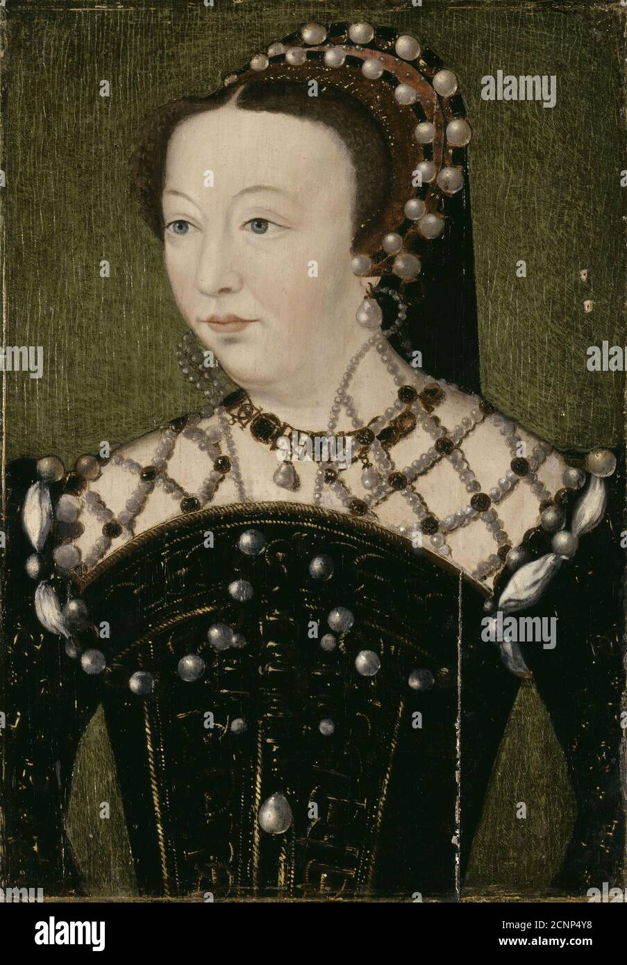 Porträt von Catherine de' Medici (1519-1589), ca. 1575. Gefunden in der Sammlung von Mus&#xe9;e de l'Histoire de France, CH&#xe2;teau de Versailles. Stockfoto