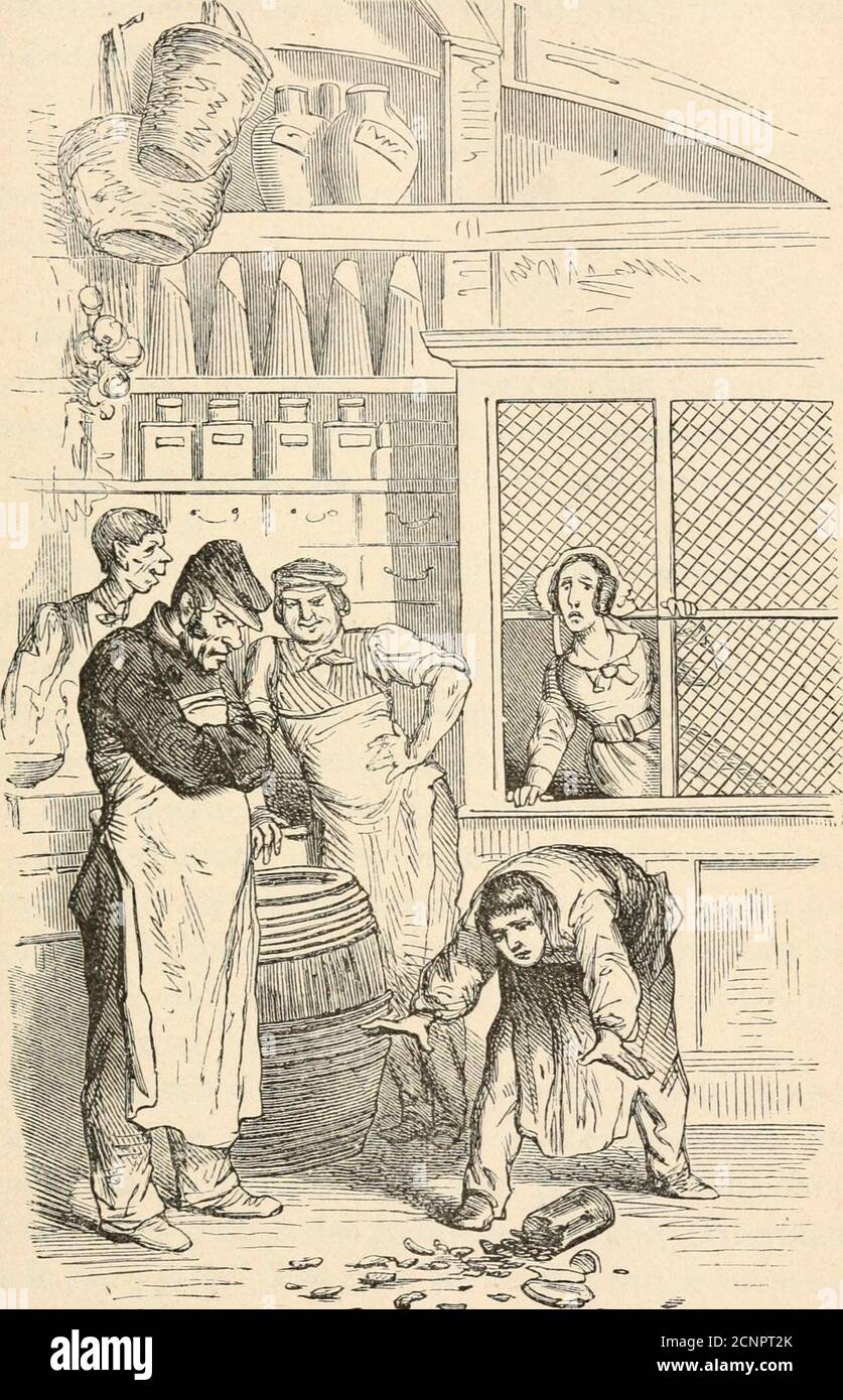 . Jean qui grogne et Jean qui rit . Jeannot, pas trop content,avance vers le comptoir, butte contre une caisse depruneaux, et tombe avec le bocal de cornichons. « Böswiller! crie Pontois. - Böswiller! répète la dame du comptoir. - Böswiller! Sécrient les garçons épiciers. Malheureux! Sécie Simon. – Pauvre Jeannot ! » Sécie Jean en courant àlui. Jeannot sétait relevé, irrité et confus. Il avaiteu du bonheur, le bocal ne sétait brisé que duhaut, la moitié des cornichons étaient par terre,Mais les garçons se précipitèrent pour les ra-masser, et il ny en eut guère que le quart deperdu. PONTOIS Stockfoto . Jean qui grogne et Jean qui rit . Jeannot, pas trop content,avance vers le comptoir, butte contre une caisse depruneaux, et tombe avec le bocal de cornichons. « Böswiller! crie Pontois. - Böswiller! répète la dame du comptoir. - Böswiller! Sécrient les garçons épiciers. Malheureux! Sécie Simon. – Pauvre Jeannot ! » Sécie Jean en courant àlui. Jeannot sétait relevé, irrité et confus. Il avaiteu du bonheur, le bocal ne sétait brisé que duhaut, la moitié des cornichons étaient par terre,Mais les garçons se précipitèrent pour les ra-masser, et il ny en eut guère que le quart deperdu. PONTOIS Stockfoto