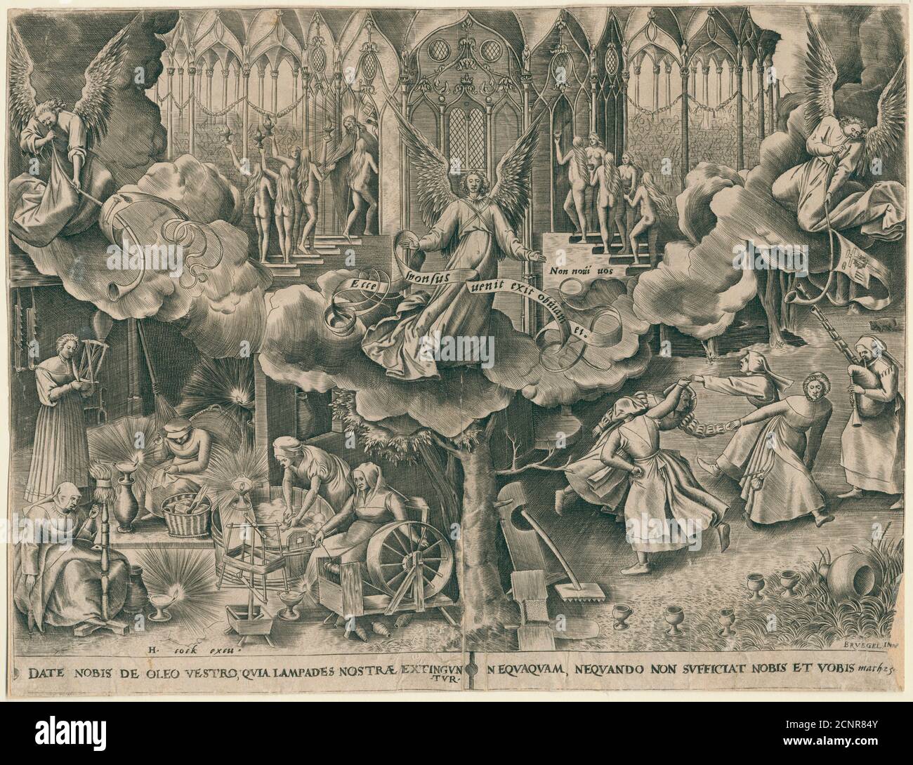 Das gleichnis von den zehn jungfrauen Fotos und Bildmaterial in hoher