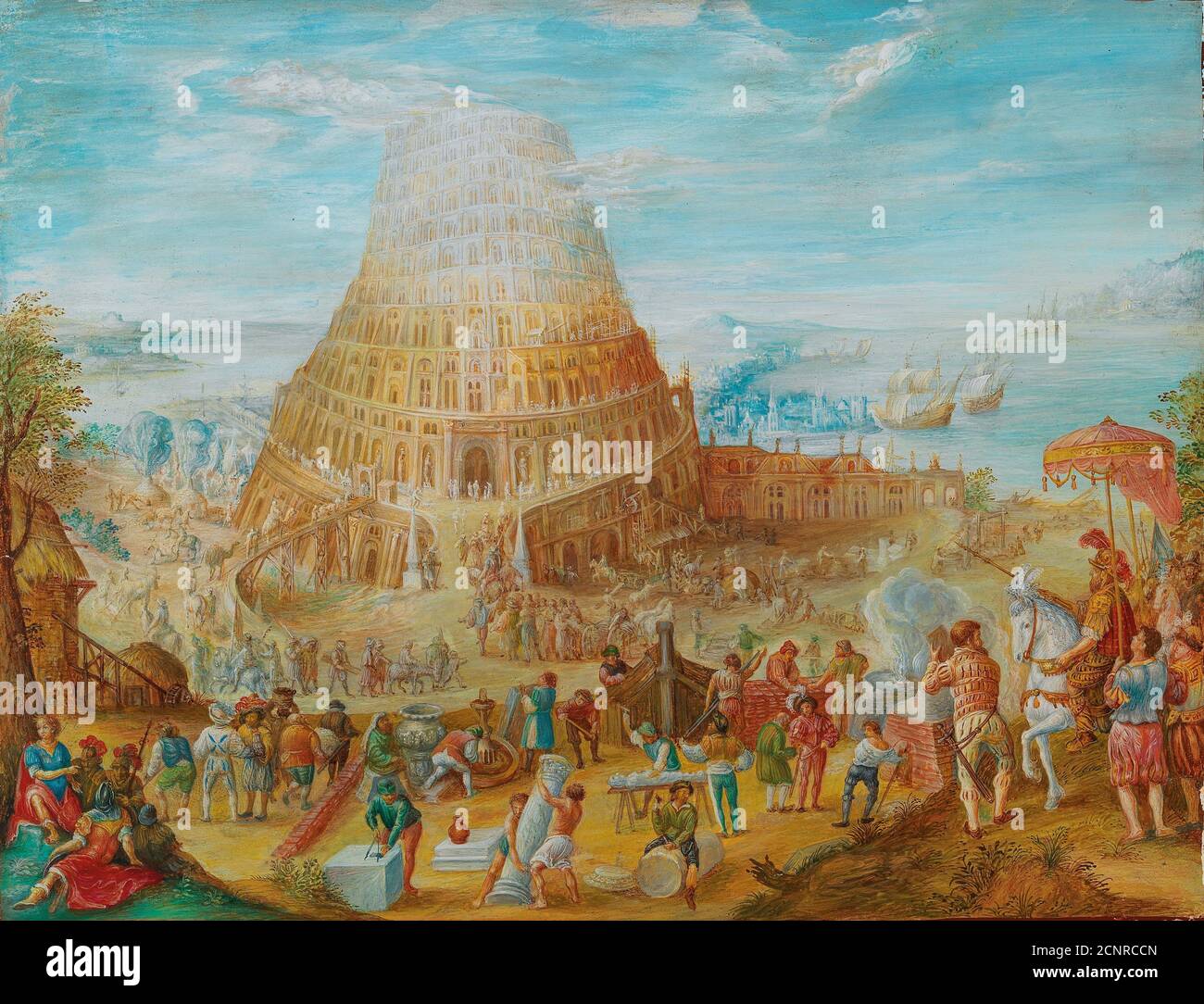 Der Turm zu Babel. Private Sammlung. Stockfoto