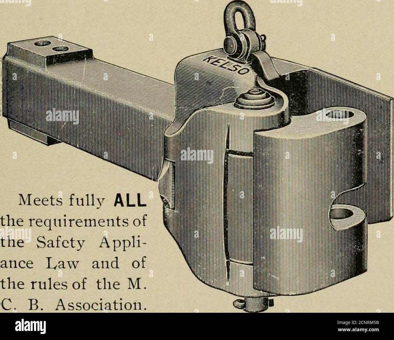 . Amtsverfahren . Messing und Bronze Gussteile ol jede Beschreibung. Motorbrasse und (ar Lagerzapfen A Specialty. Sole Hersteller von KORINTHISCHEN BRONZE für das Fahren und Rod Brasses.High Grade Babbitt Metalle. Tageskapazität 50,000 Lbs. Büro und Werke, Thirty-First Street und Penn Avenue. DER KELSO-KOPPLER. Erfüllt alle Anforderungen der Safety Appliance L,AW und der Regeln der M.C. B. Association. + das Kelso-Uhrenset ist ein echter. Dispenses mit akrobatischer Arbeit des Switchman.ebenso positiv-positiv Lock-to-the-Lock. + nur hergestellt b, DIE MCCONWAY & TORLEY CO., PITTSBU Stockfoto