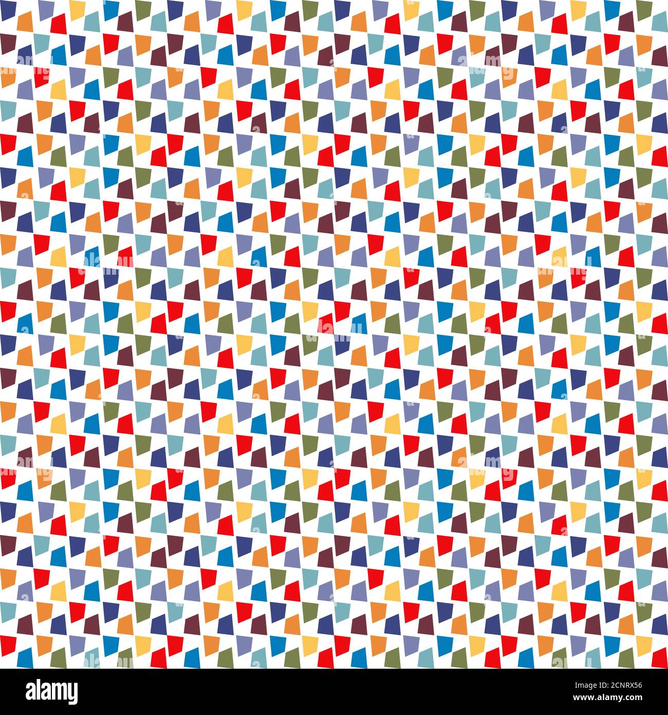 Mosaik Bunte Nahtloses Muster. Vektorgrafik. Druck auf Papier, Stoff, Keramik Stock Vektor