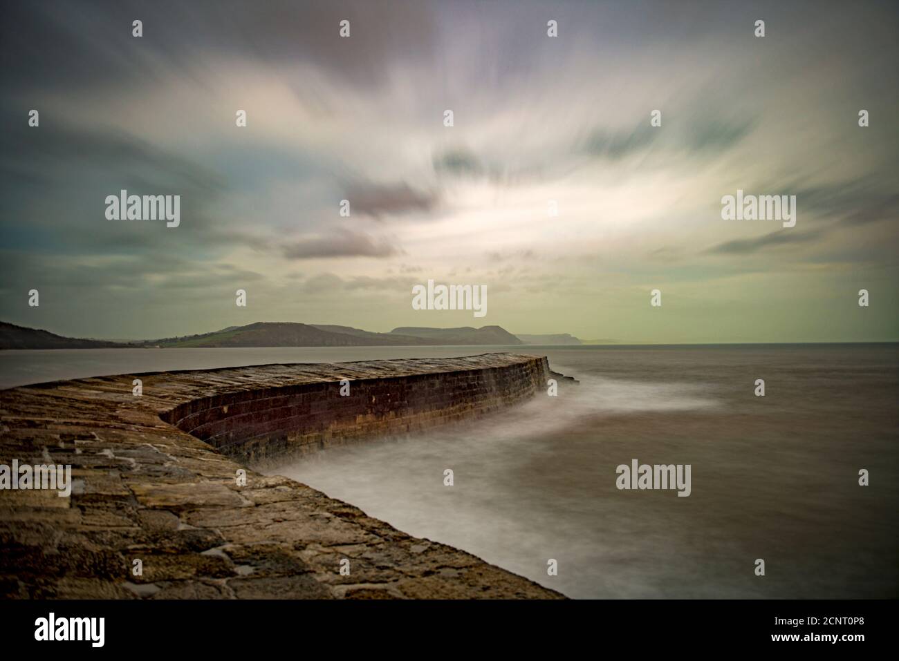 The Cobb - Lyme Regis Harbour, Lyme Regis, Dorset, England, Großbritannien. Stockfoto