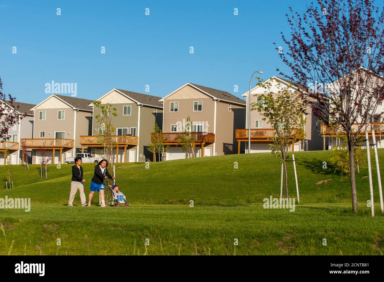 Eine neue Wohnanlage in Pullman im Palouse, Eastern Washington State, USA. Stockfoto