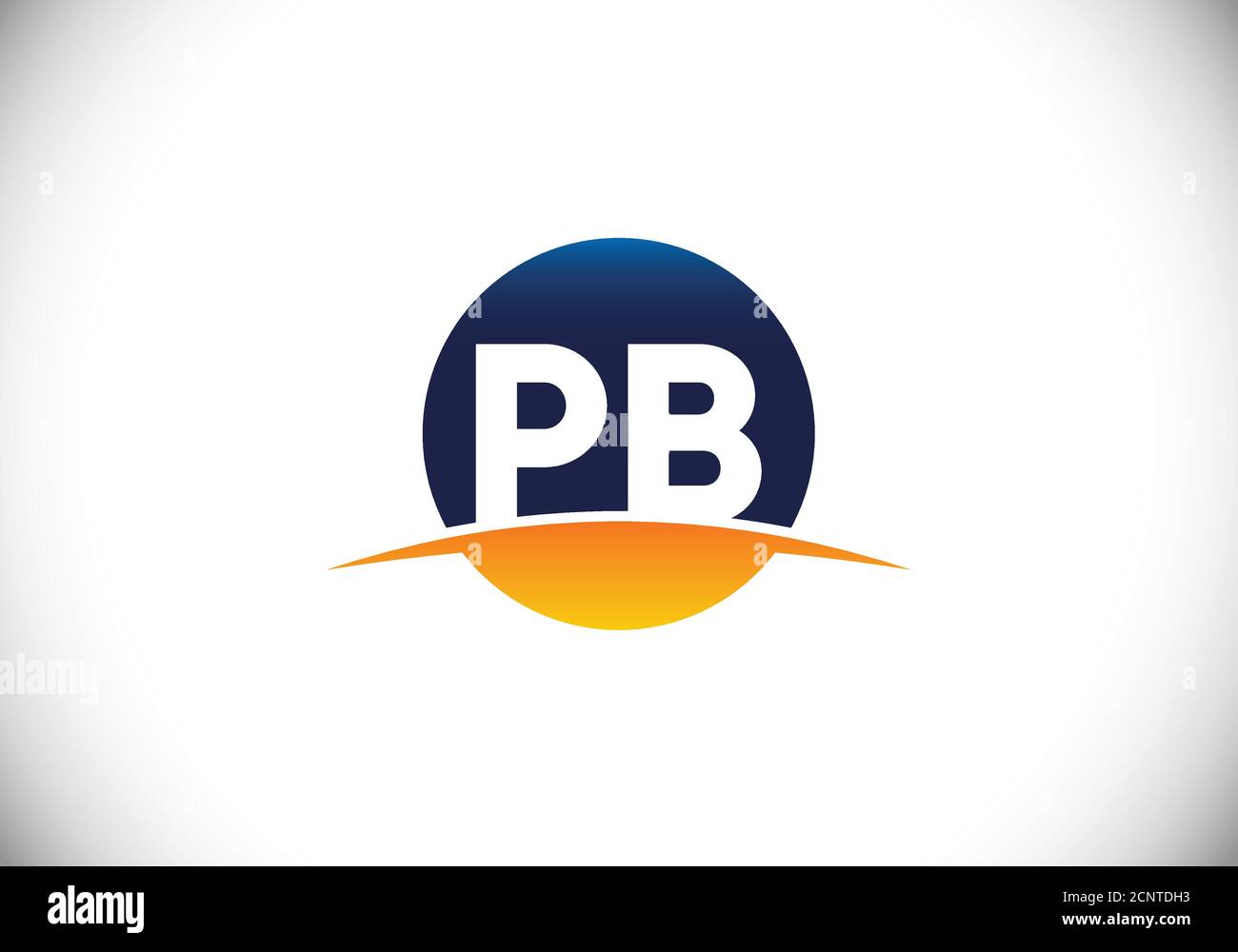 P B Anfangsbuchstabe Logo-Design, grafisches Alphabet-Symbol für Corporate Business Identity Stock Vektor