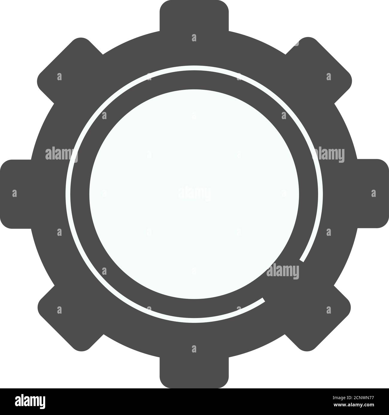 Zahnradsymbol. Entwicklungszeichen. Teamwork-Konzept. Vektorgrafik Stock Vektor