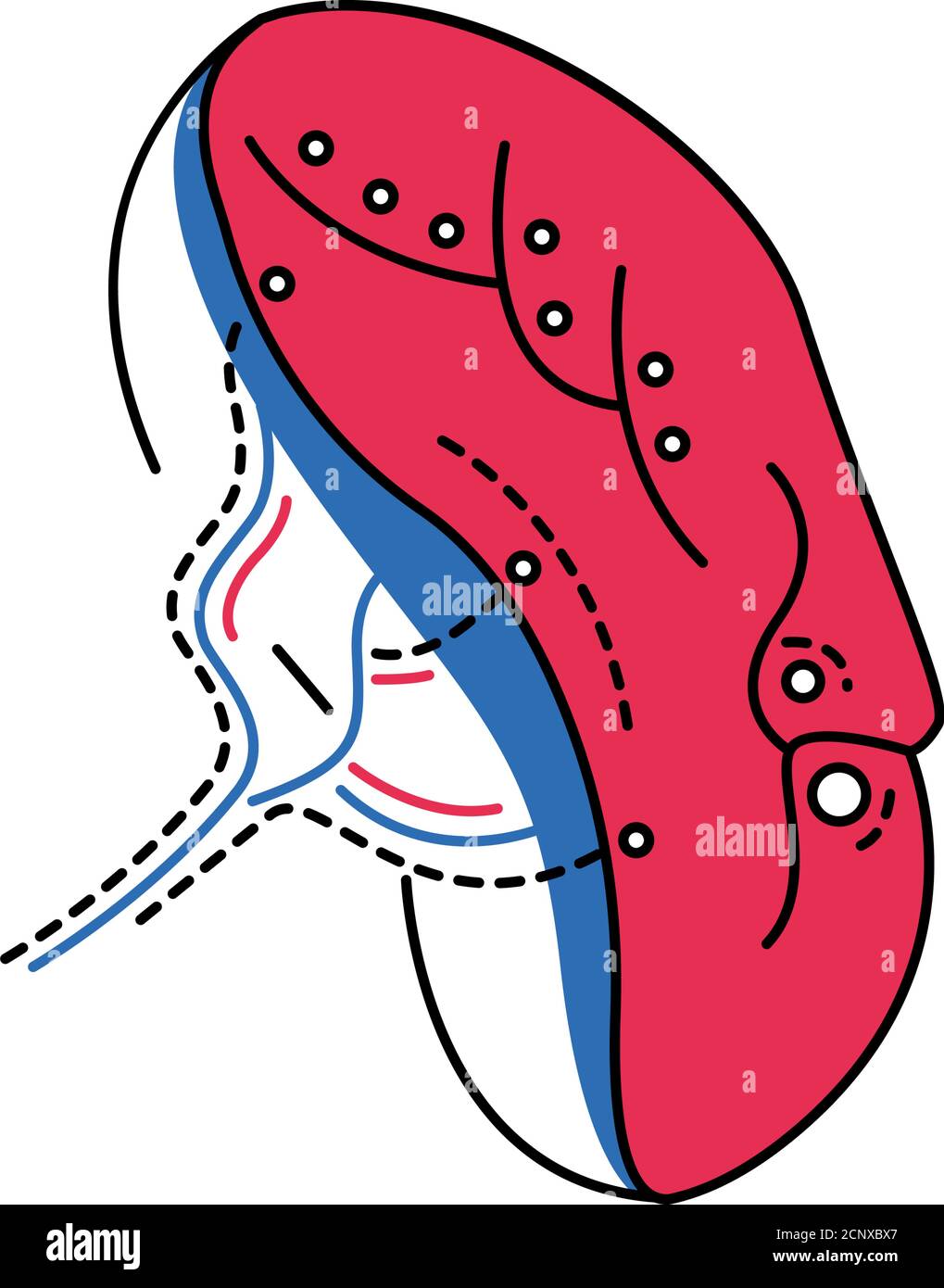 Bio künstliche Niere Farbe Linie Symbol. Speziell entwickelte Niere. Bieten biologische Funktionen einer gesunden Niere. Piktogramm für Webseite, mobile App, Promo Stock Vektor