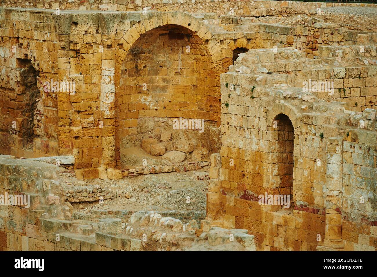 Circ Romà, Amfiteatre de Tarragona, Tarragona, Katalonien, Spanien, Europa Stockfoto