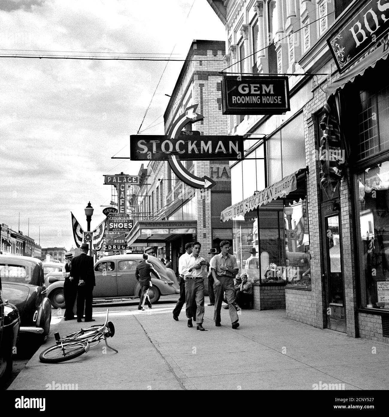 Downtown Wyoming (1941) Stockfoto