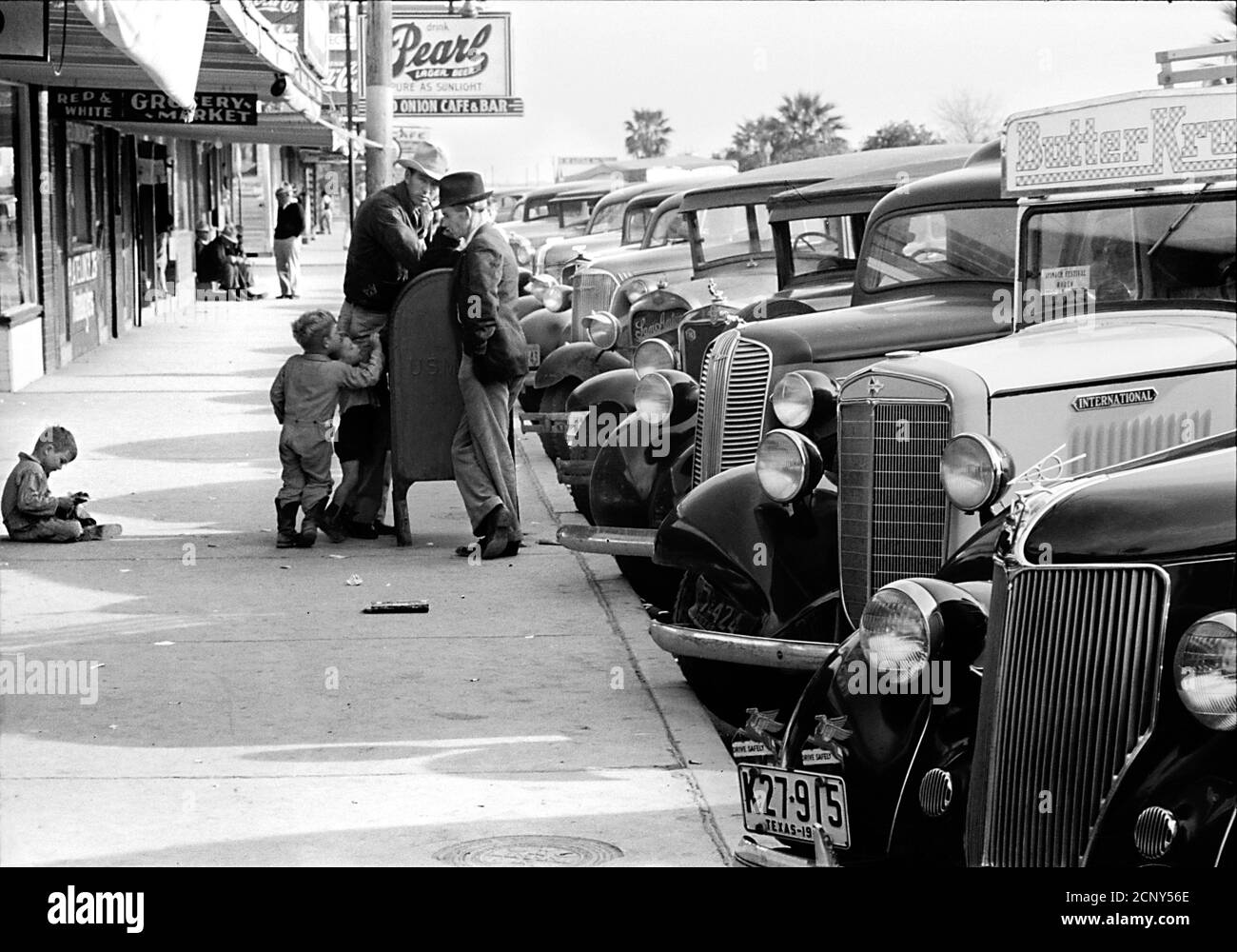 Street Scene (Texas)1939 Stockfoto