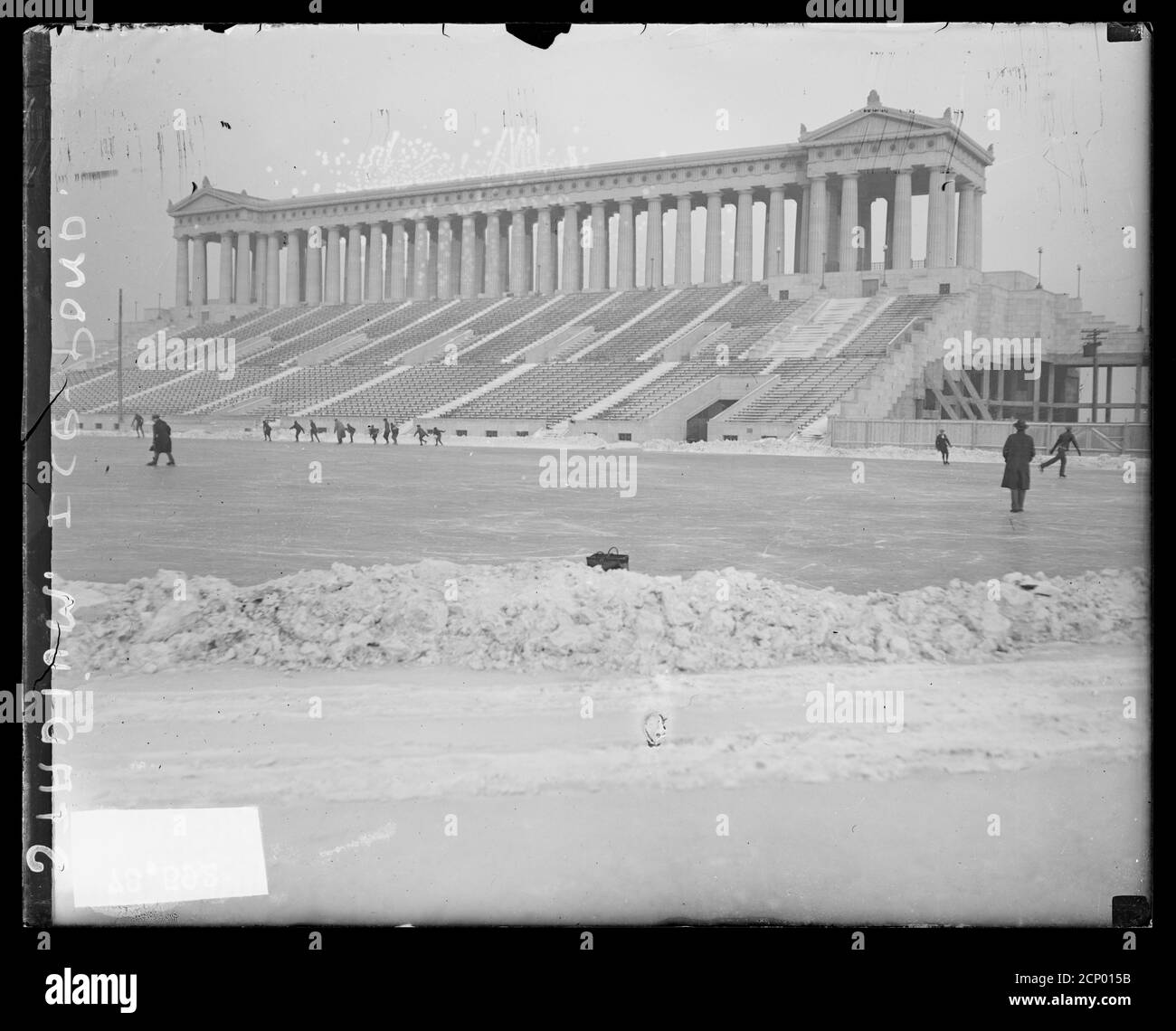 Eisteich bei Soldier Field, Chicago, Illinois, 1925. Stockfoto