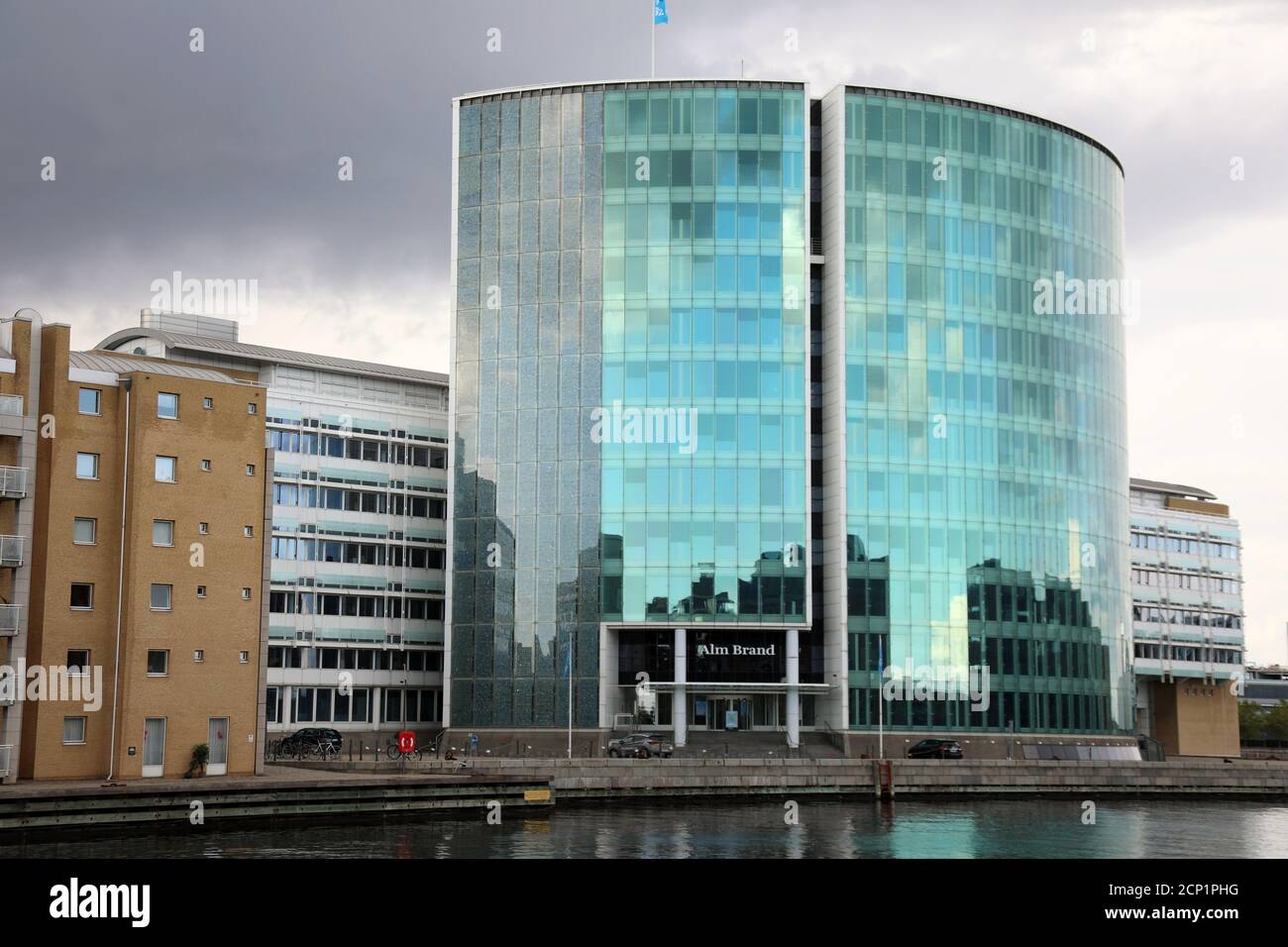 Alm Brand Büro am Middle Pier in Kopenhagen Stockfoto
