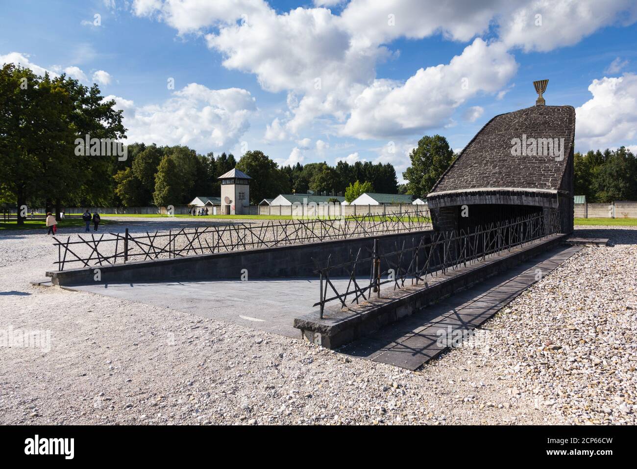 KZ Dachau in Oberbayern, Süddeutschland. Stockfoto