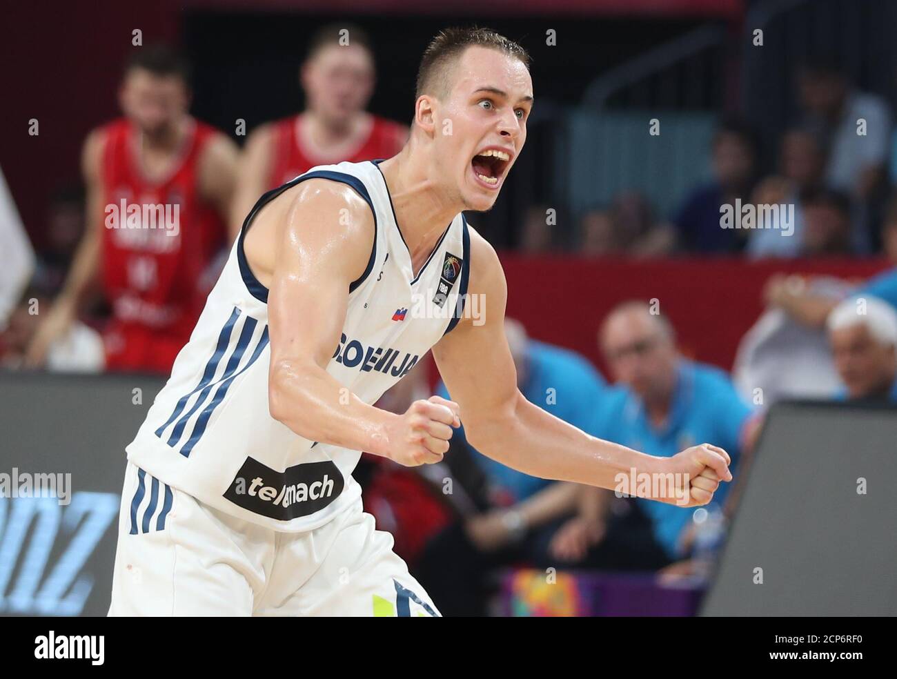 Basketball - Slowenien gegen Serbien - Europameisterschaften Basketball  2017 Finale - Istanbul, Türkei - 17. September 2017 - Klemen Prepelic von  Slowenien reagiert. REUTERS/Osman Orsal Stockfotografie - Alamy