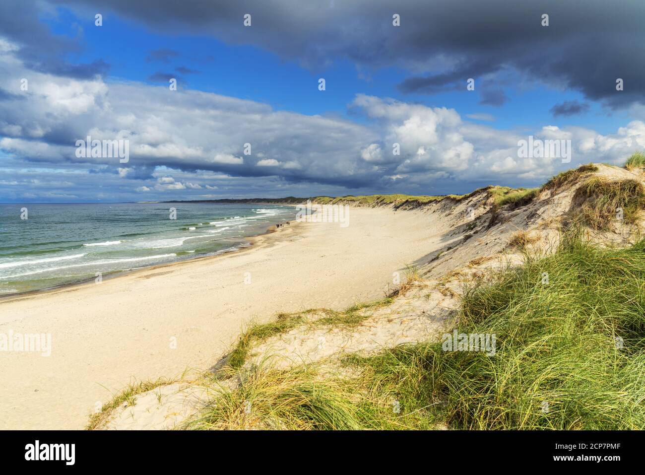Strand an der Nordsee bei Nørre Vorupør, Nordjylland, Dänemark, Skandinavien, Nordeuropa, Europa Stockfoto