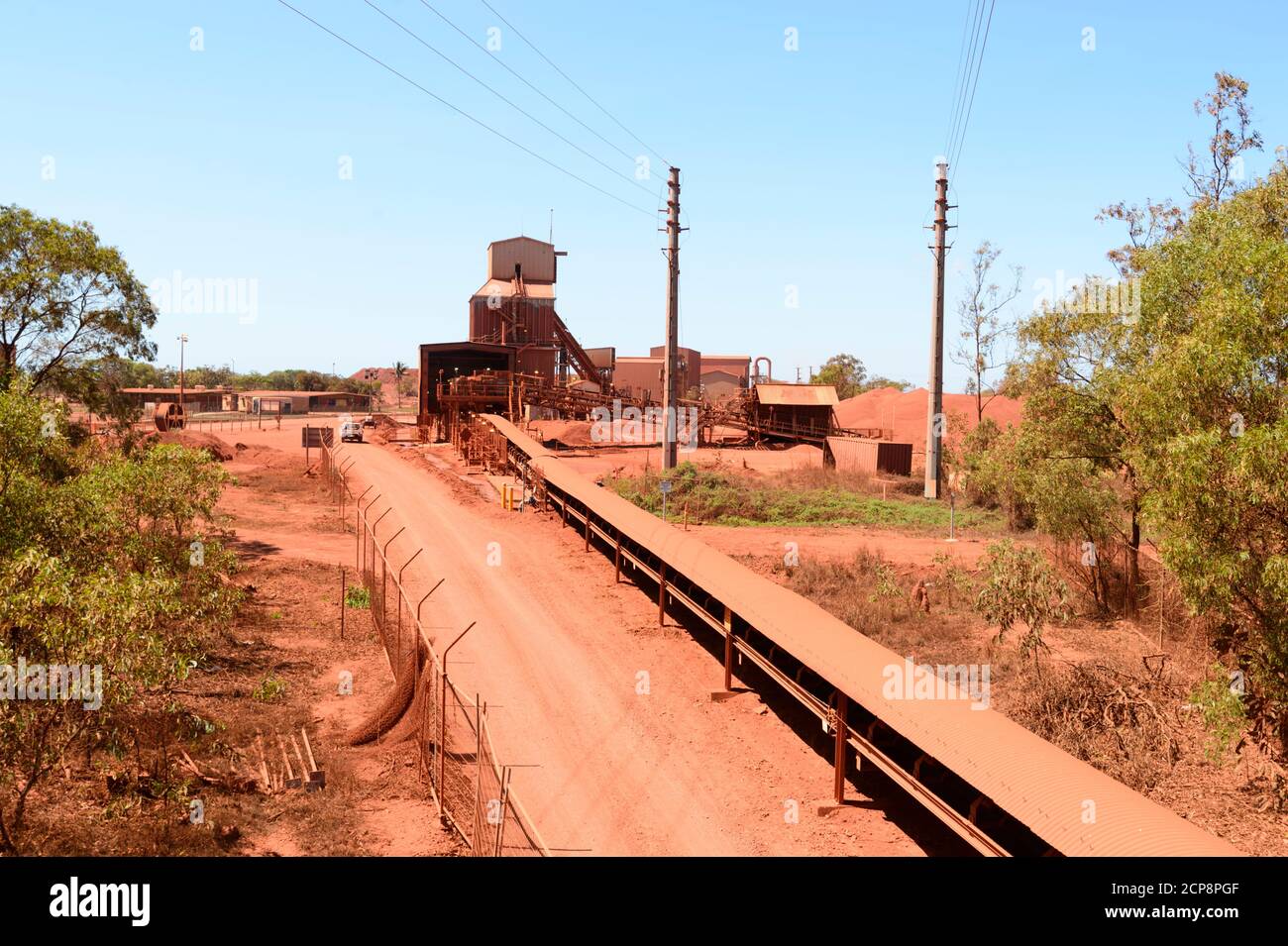 Rio Tinto Gove Bauxit Mining Operations, Nhulunbuy, East Arnhem Land, Northern Territory, NT, Australien Stockfoto