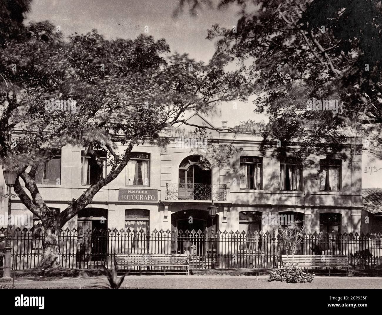 Fotostudio von H.N. Rudd, Costa Rica, um 1900 Stockfoto