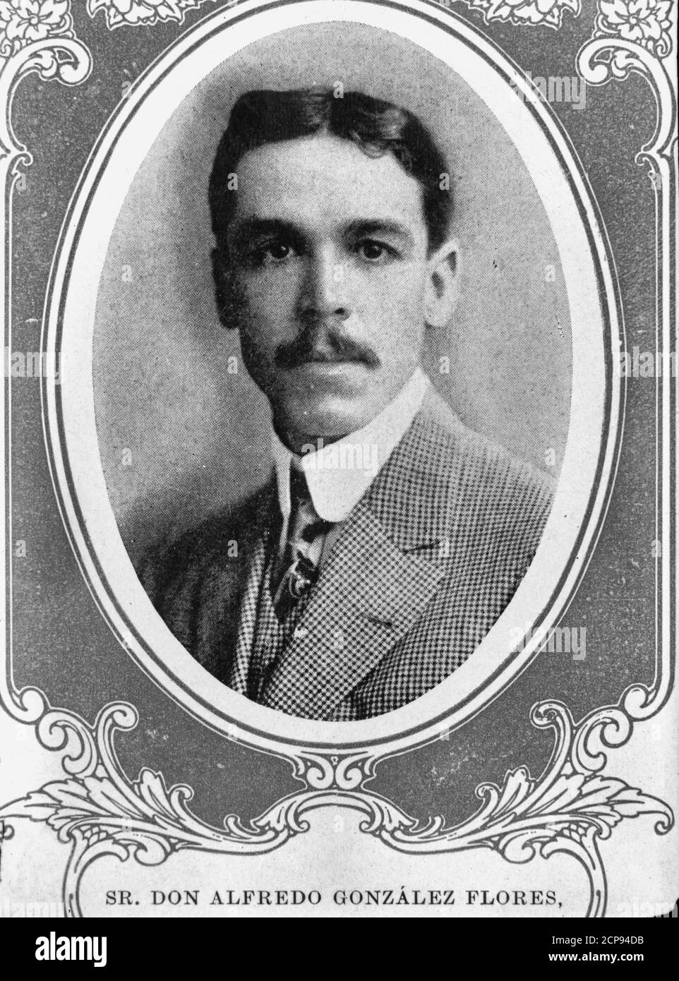 SR. Don Alfredo Gonzales Flores, Präsident der Republik Costa Rica. Präsident des Costa Rica Roten Kreuzes, um 1919 Stockfoto