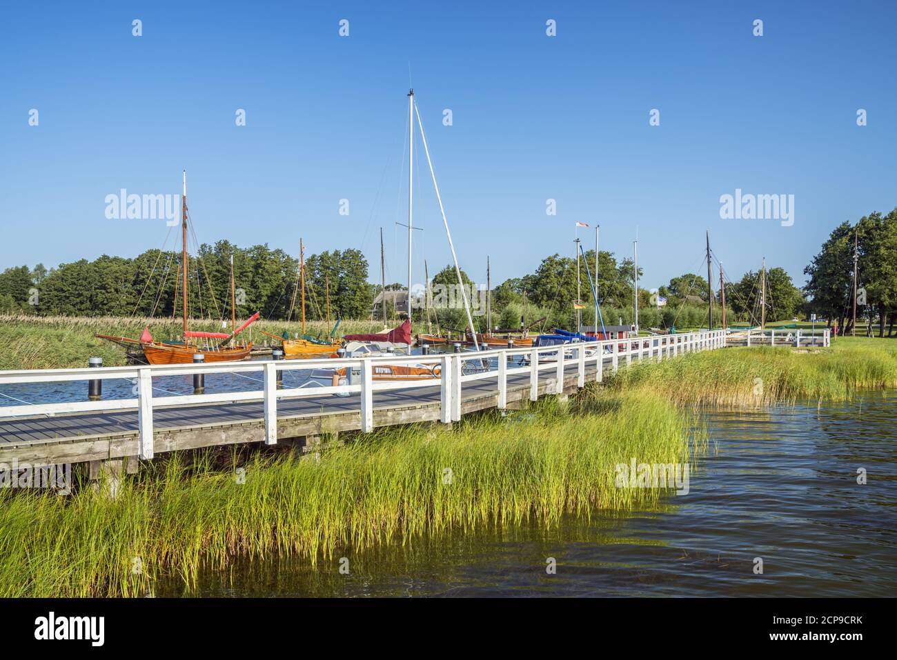 Hafen in Wieck am Darß, Fischland-Darß-Zingst, Mecklenburg-Vorpommern, Deutschland, Europa Stockfoto