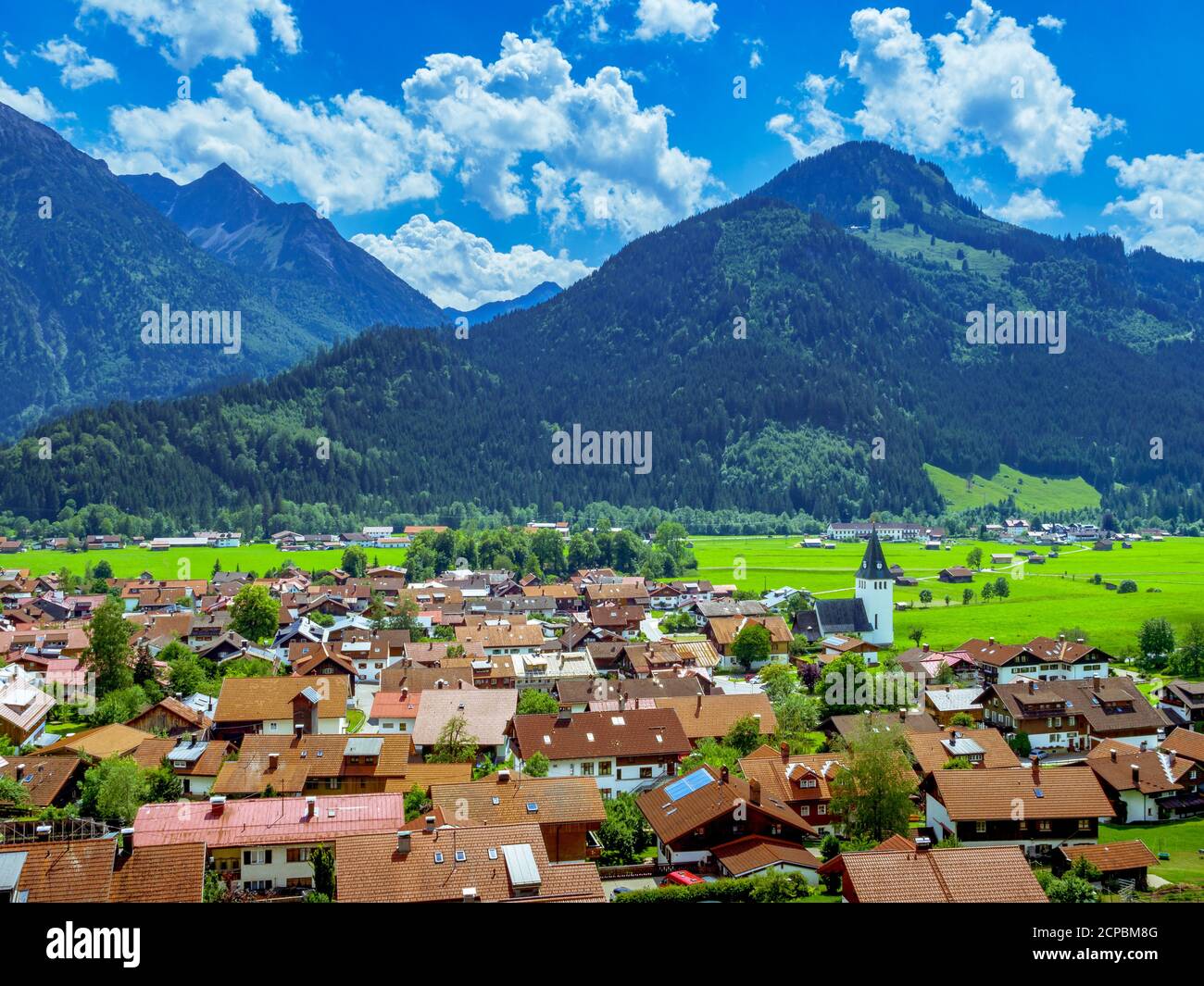 Bad Oberdorf, Ostrachtal, Oberallgäu, Allgäu, Schwaben, Bayern, Deutschland, Europa Stockfoto