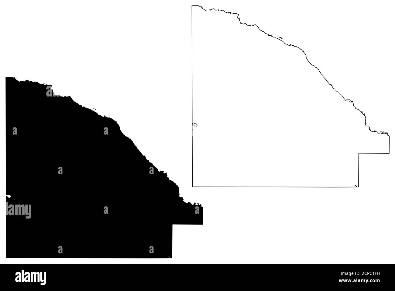 Lac qui Parle County, Minnesota (U.S.-County, Vereinigte Staaten von Amerika, USA, U.S., US) Kartenvektordarstellung, Scribble-Skizze Lac qui Parle-Karte Stock Vektor