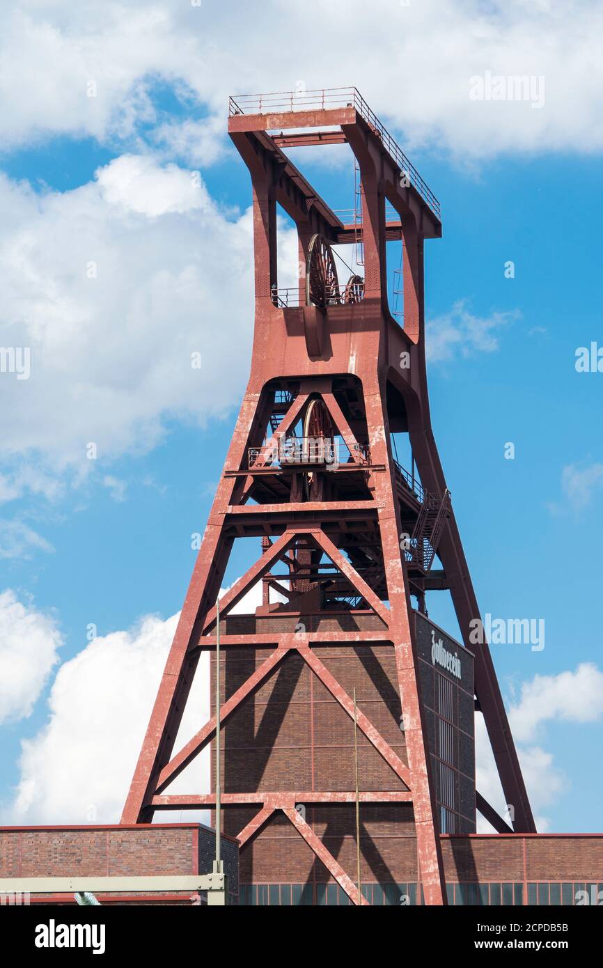 Essen, Zeche Zollverein, UNESCO Welterbe, Schacht 12 Stockfoto