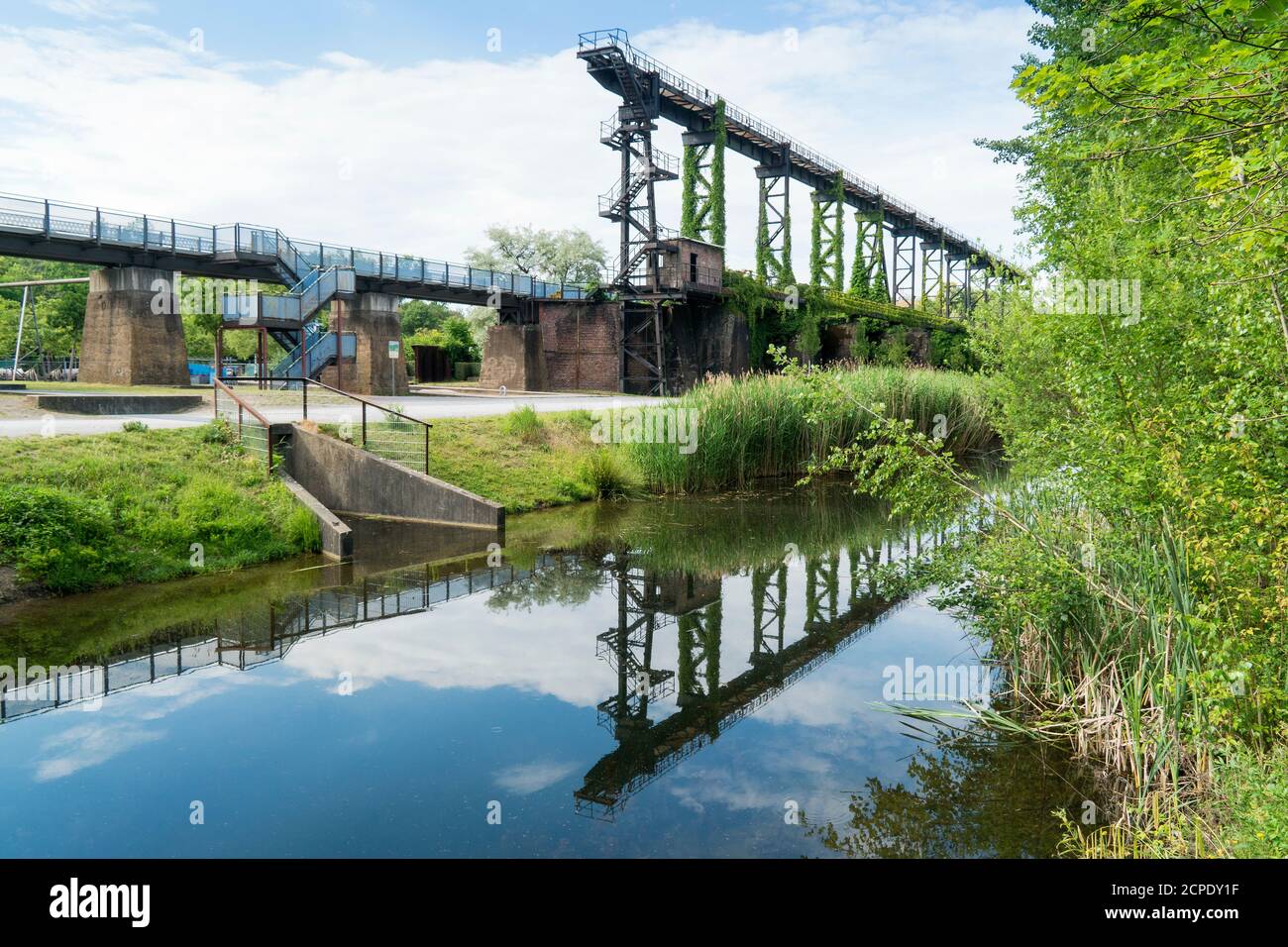 Duisburg, Nordlandschaftspark, ehemaliges Stahlwerk, Alte Emscher