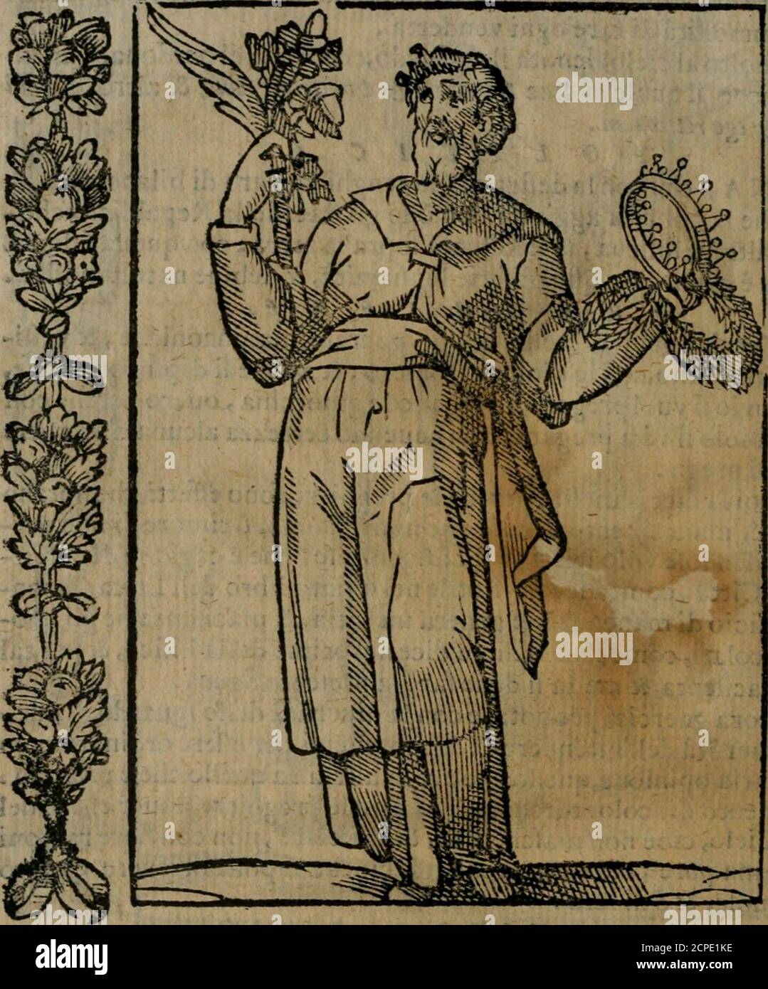 . Iconologia, ouero, Descrittione di diuerse imagini cauate dall'antichità, & di propria inuentione . o. 11 veftimento del color torchino,dimoftra/le preghiere,doudr ellerc delcolor del Qielo, cioè non mafci^erate, & aliifciat, non con finte ragioniabbellite,ma Pore,chiari;.&;re«irj accioche -irpofTantteacre quanto lhuomo vftolej & deftdera -. £«.*--.V^ik;*; ^^ .. .. ...... ^. V l E G H I E I{ ^ ^ D I 0, DO N N A in ginocchioni, coli le- mani giunte , con la cella aita ver-fo il cielo, dalla bocca gli elea vna fiamma di fuoco.Qucfta figura, è molto ali fnuocationc, & ratione fomigliante, h Stockfoto