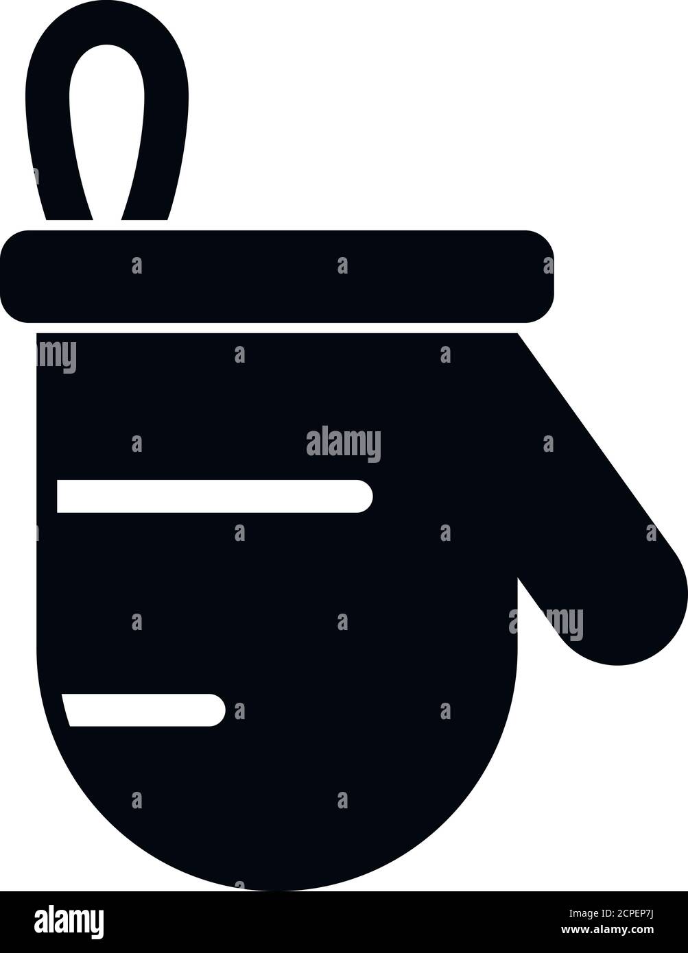 Symbol für Saunahandschuh. Einfache Illustration von Sauna Handschuh Vektor-Symbol für Web-Design isoliert auf weißem Hintergrund Stock Vektor