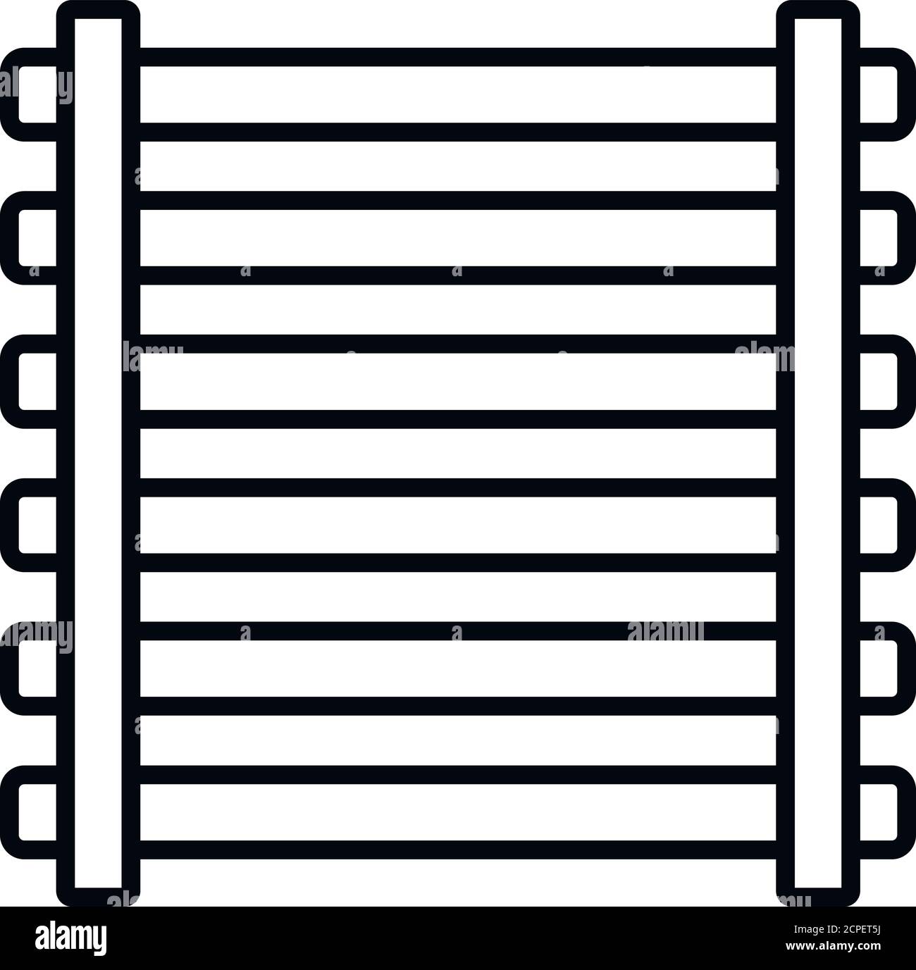 Symbol für Saunaholzrahmen. Umriss Sauna Holz Frame Vektor-Symbol für Web-Design isoliert auf weißem Hintergrund Stock Vektor