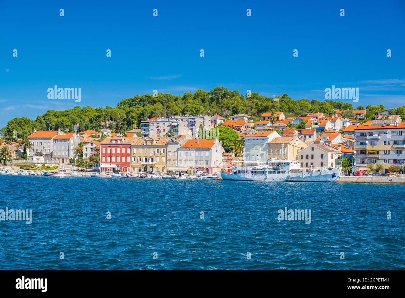 Stadt Mali Losinj auf der Insel Losinj, Adriaküste in Kroatien Stockfoto