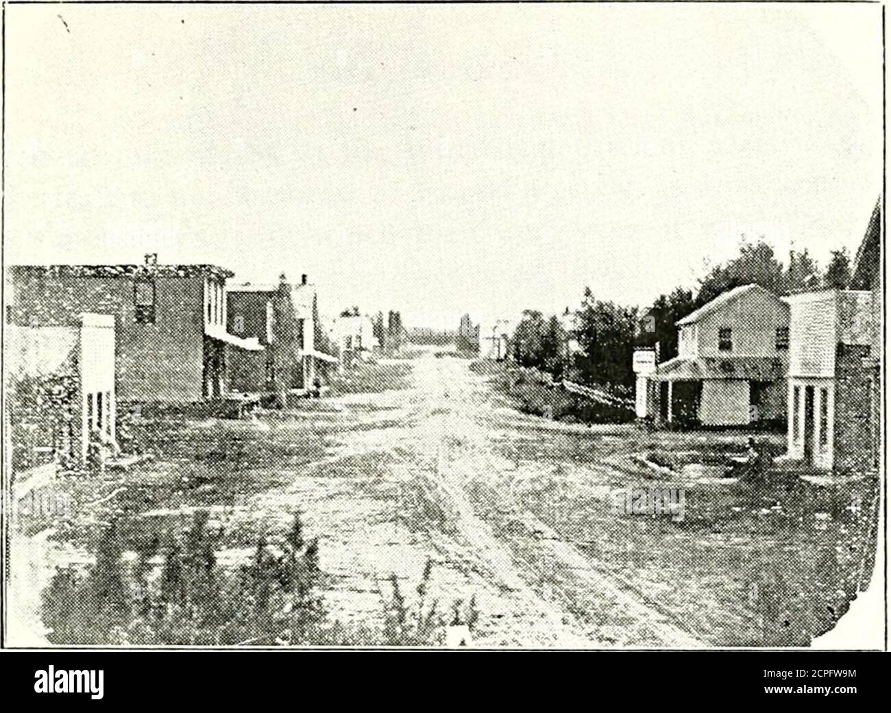 . Geschichte von Wright County, Iowa, seine Völker, Industrien und Institutionen. Hren Kirche, wurde dort organisiert. Pleasant Township liegt innerhalb des berühmten Iowa Valley Distrikts, einer Lokalität, die jemals eine reiche Ernte von zahlenden Kulturen ermöglicht. Zwei Haine sind alte Wahrzeichen - Buroak im Tlie Norden und Franklin im südlichen Teil der Gemeinde. Diese boten den größten Vorrat an einheimischem Holz, das inau  townshi]&gt gefunden wurde; in der Grafschaft, außer, möglicherweise, Troja Township, mit seinem dreitausend-Morgen Bach Hain. Aufgrund dieses feinen Iowa-Flussholzes zog sich die erste Siedlung natürlich zusammen Stockfoto