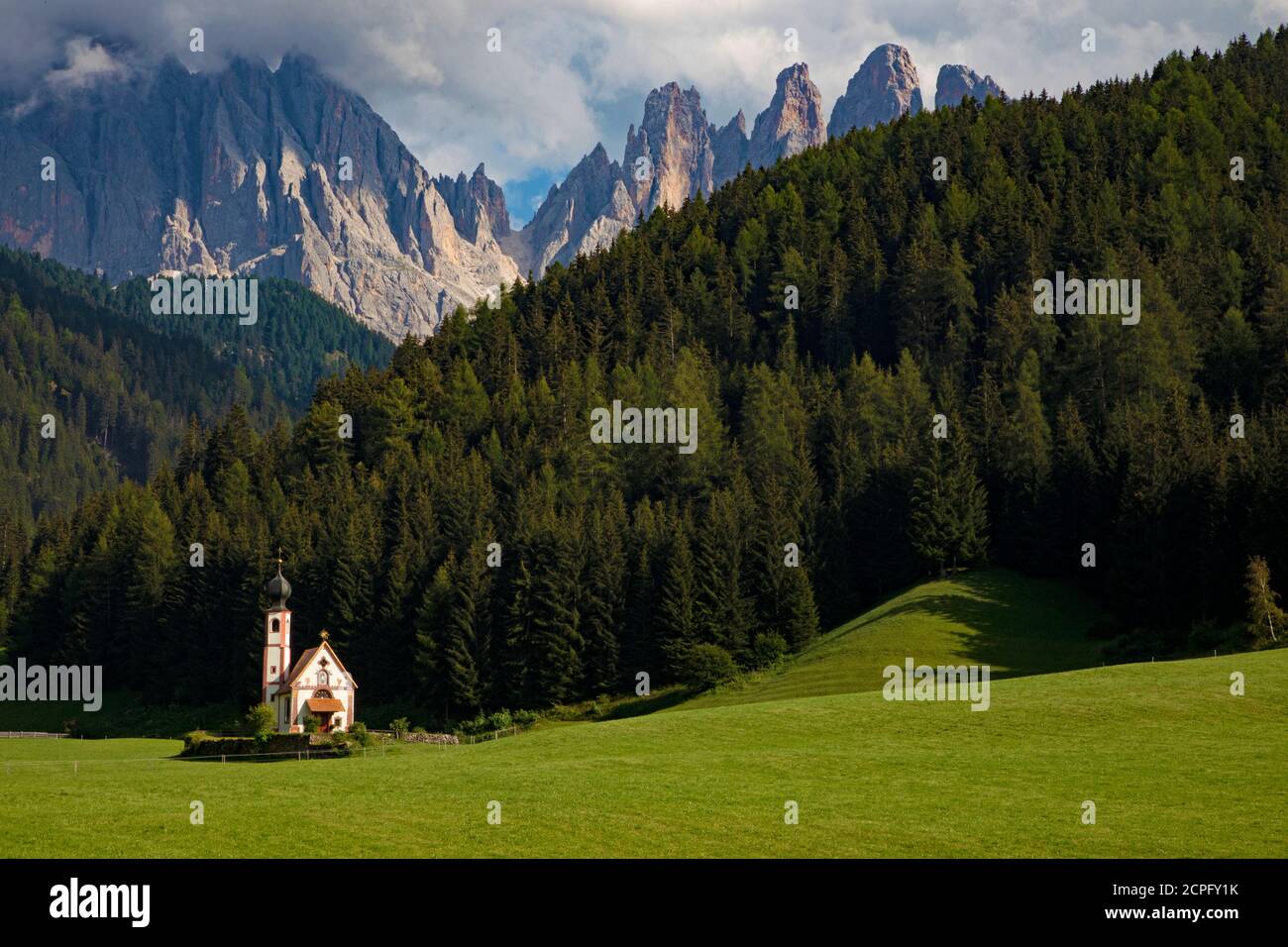 Kirche von San Giovanni in Ranui, Südtirol, Italien Stockfoto