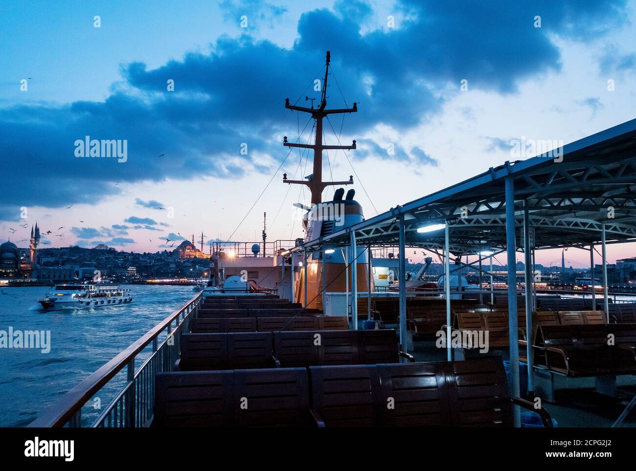 Türkei, Istanbul, Bosporus, Fähre Üsküdar-Eminönü (von Asien nach Europa) Stockfoto