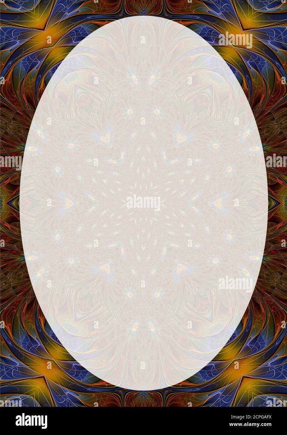 Gute Vibrationen Portrait Border Design Stockfoto