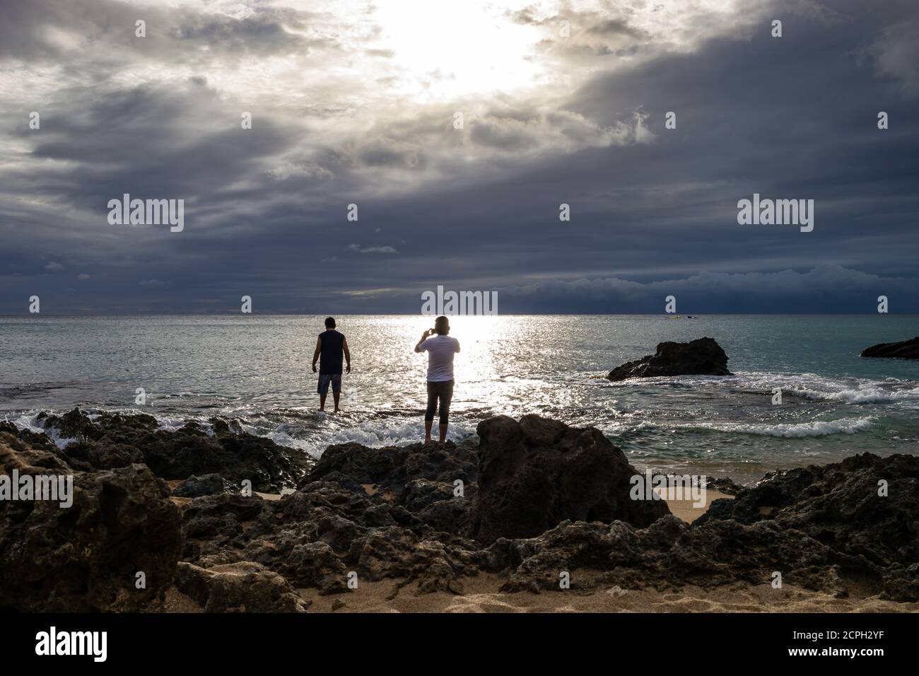 White Sand Bay, Baisha Stockfoto