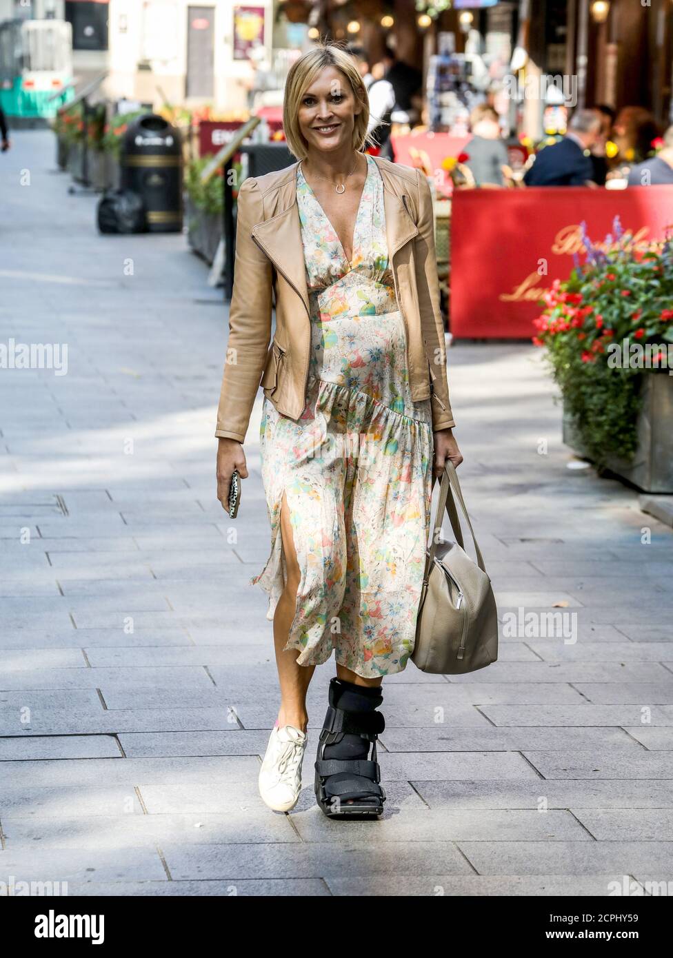 Nicht exklusiv: Jenni Falconer, Global Radio Studios, London, UK, 18. September 2020 Stockfoto