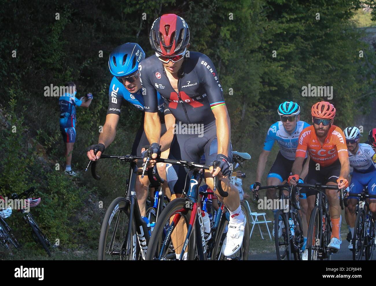 Michal Kwiatkowski von Ineos - Grenadiers während der Tour de France 2020, Radrennen Etappe 19, Bourg en Bresse - Champagnole (165,5 km) am September Stockfoto